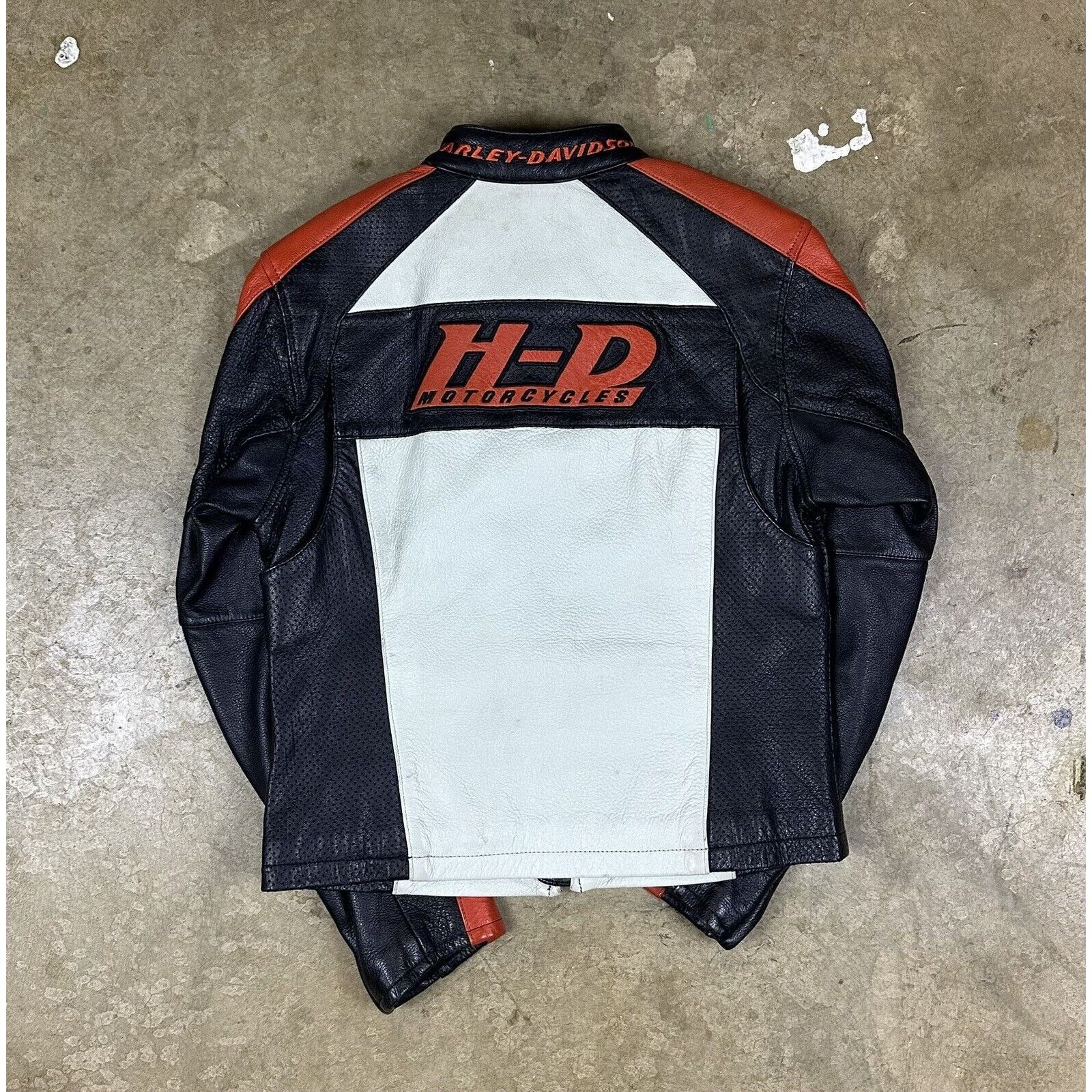 Harley Davidson × Vintage Vintage Harley Davidson H-D Leather Jacket Size XS / US 0-2 / IT 36-38 - 5 Thumbnail