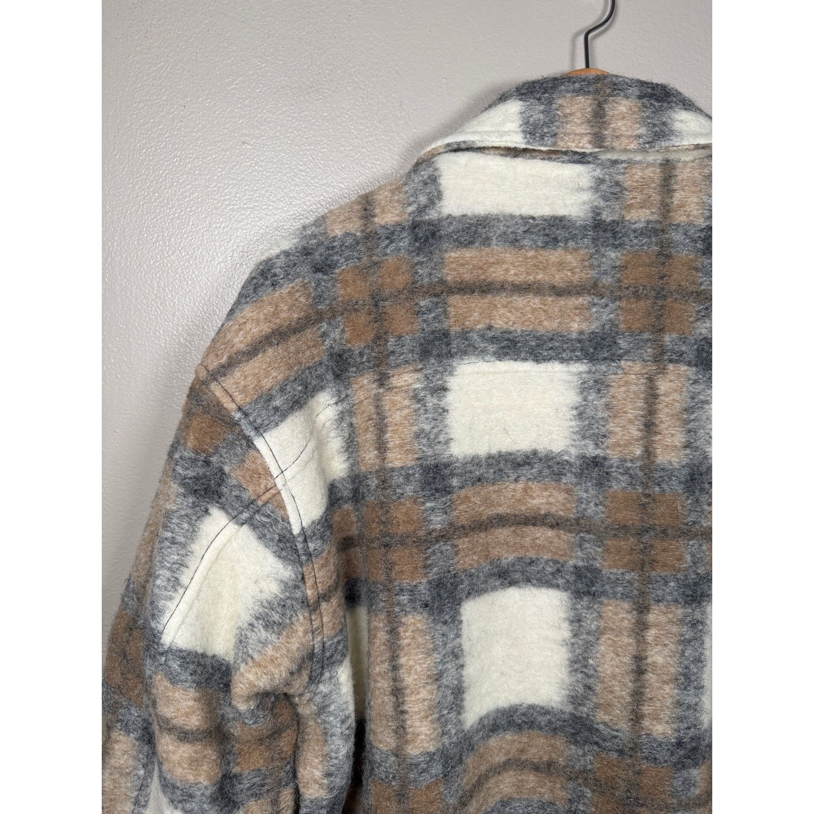 Zara NWOT Zara Wool Oversized Plaid Shacket Overshirt M Size M / US 6-8 / IT 42-44 - 7 Thumbnail