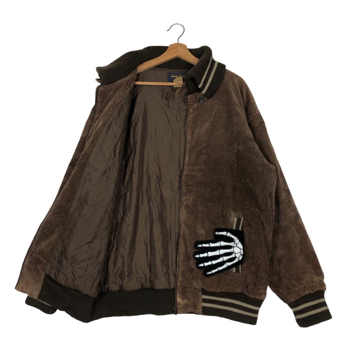 Woolrich Woolen Mills 🔥90’s VELVET BOMBER JACKET WOOLRICH WORKER Size US L / EU 52-54 / 3 - 9 Thumbnail