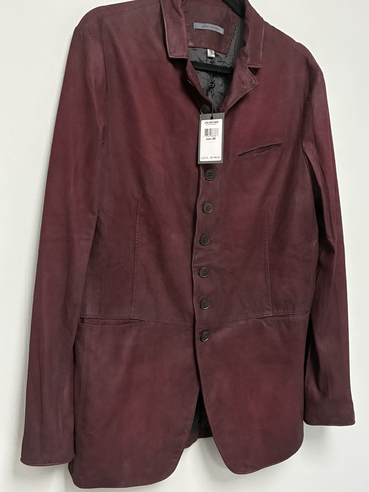 John Varvatos Woodward Multibutton Suede Jacket EU 50 USA 40 Size US M / EU 48-50 / 2 - 16 Thumbnail