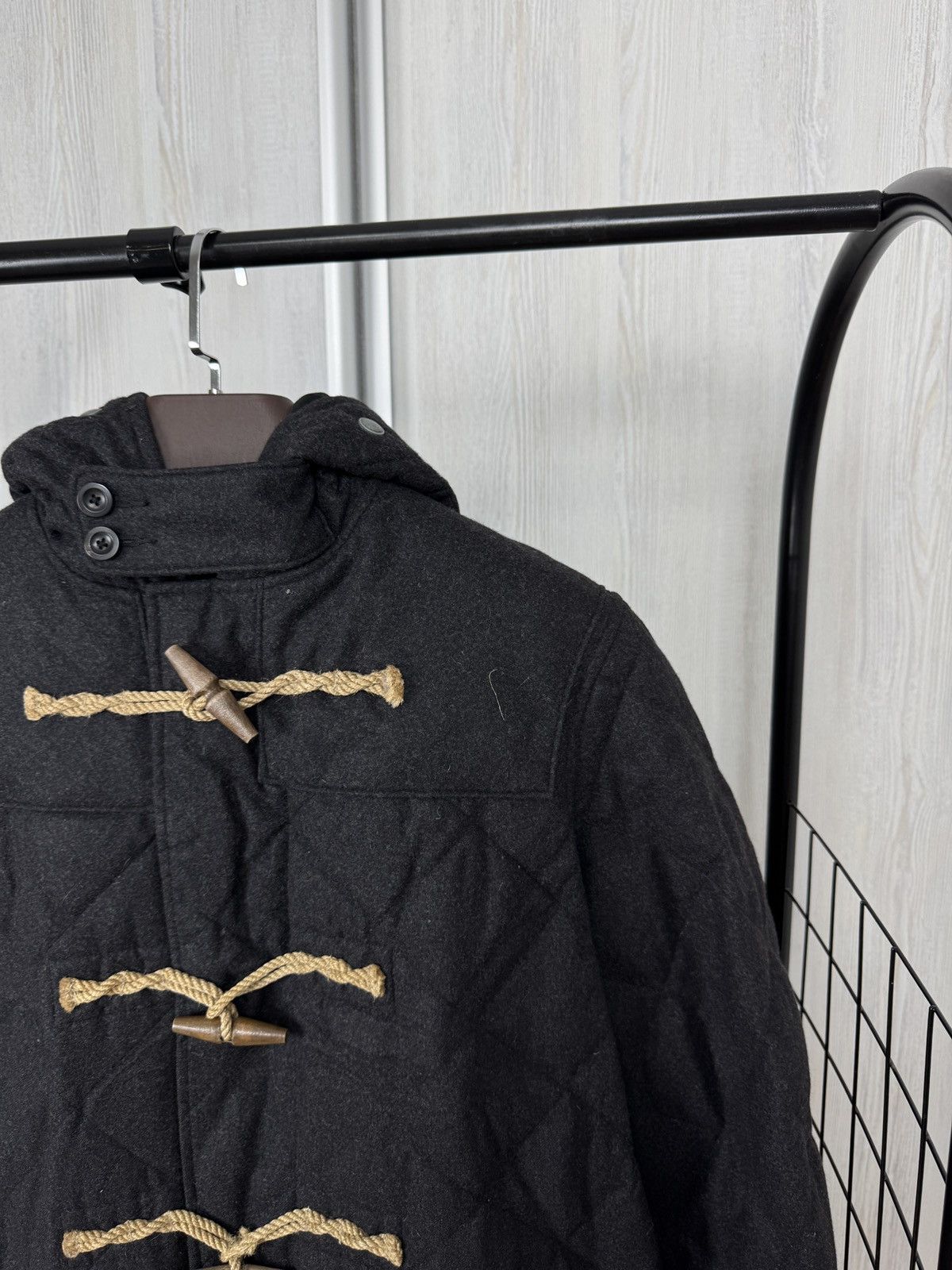 Ralph Lauren Ralph Lauren Quilted Toggle Cashmere Dark Gray Jacket Coat Size US L / EU 52-54 / 3 - 4 Thumbnail