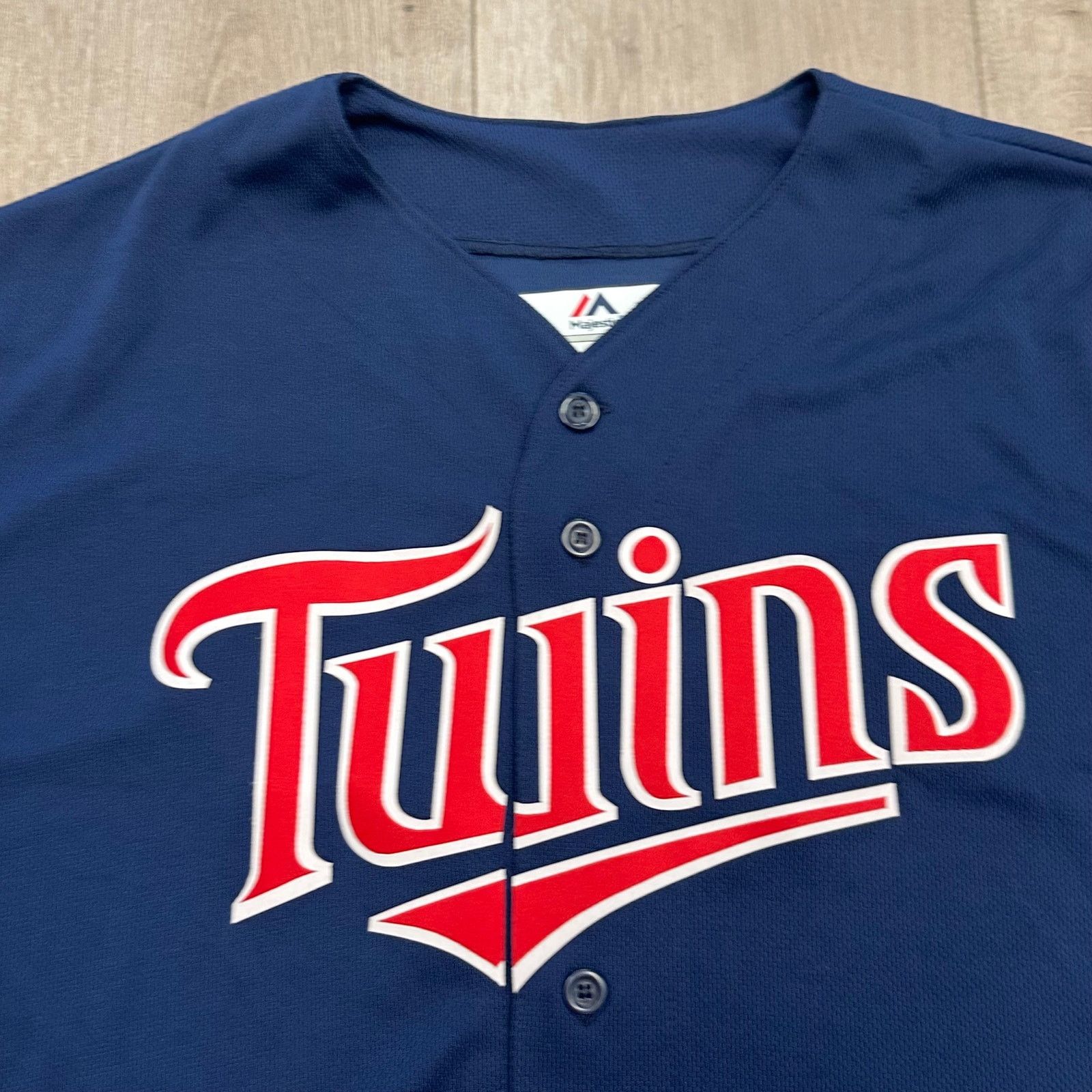 Majestic Minnesota Twins Majestic Cool Base team jersey navy size XL Size US XL / EU 56 / 4 - 2 Thumbnail