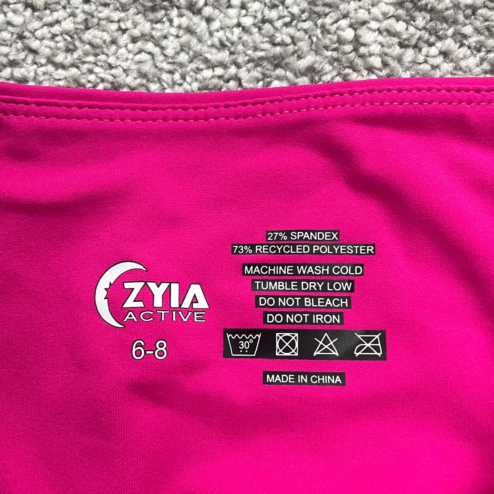 Vintage VINTAGE Zyia Cropped Leggings Womens 6-8 Pink High Rise Athletic Active Yoga Gym 26x20 Size 28" / US 6 / IT 42 - 4 Thumbnail