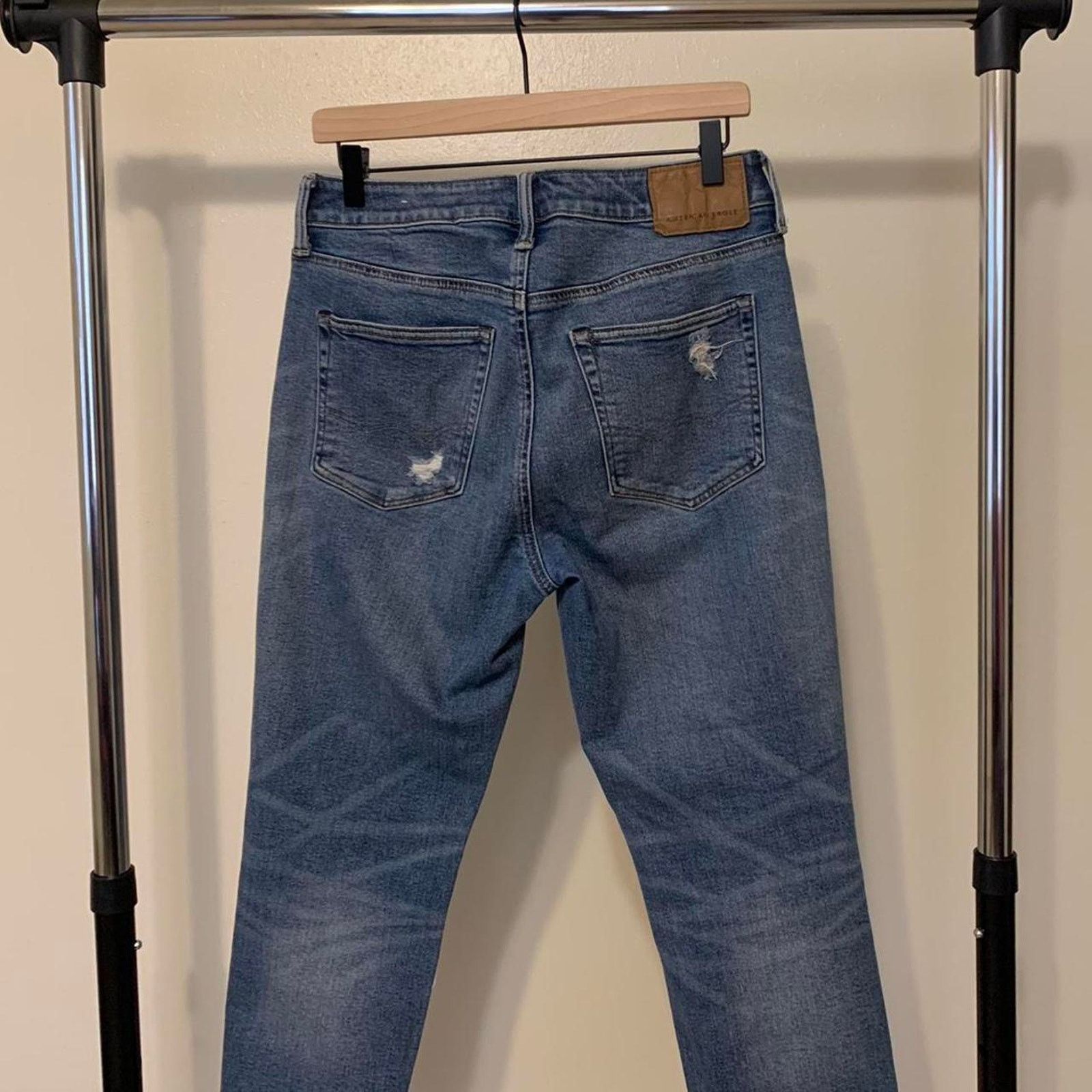 American Eagle Outfitters American Eagle Ripped Jeans Size US 32 / EU 48 - 3 Thumbnail
