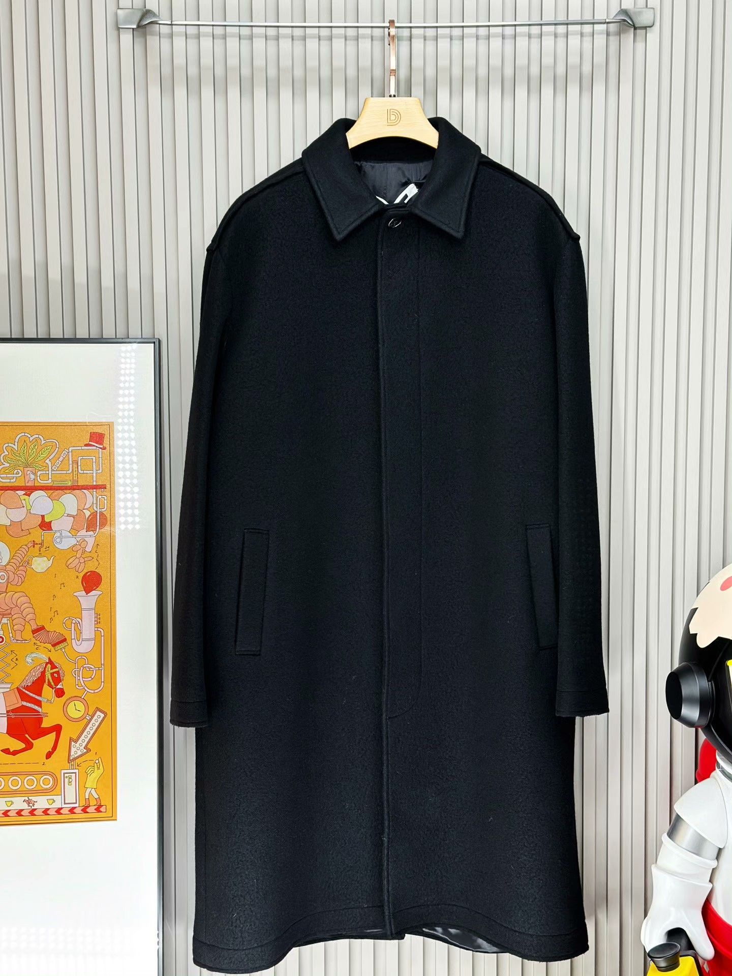 McQ Alexander McQueen MCQ Black Casual Wool Coat Italy Size US L / EU 52-54 / 3 - 1 Thumbnail