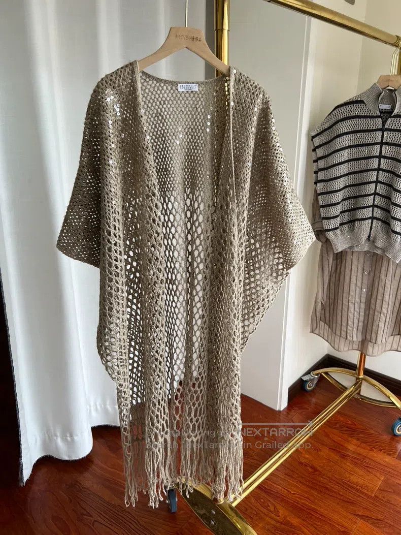 Brunello Cucinelli Brunello Cucinelli Sequin Cloak Cardigan Size S / US 4 / IT 40 - 2 Thumbnail