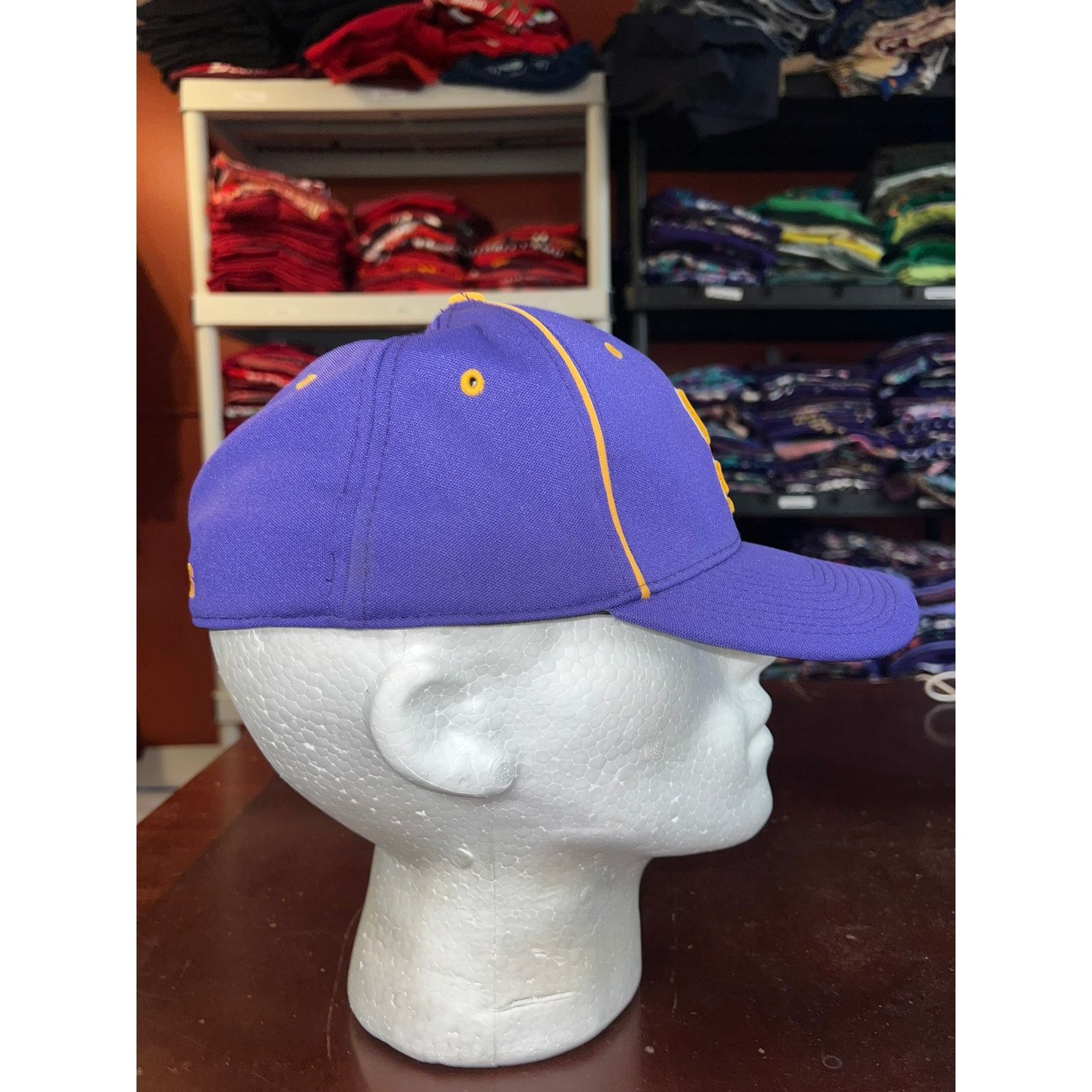 The Game The Game Hat SH Broncos Purple Yellow Fitted Large Pro Cap Size ONE SIZE - 5 Thumbnail