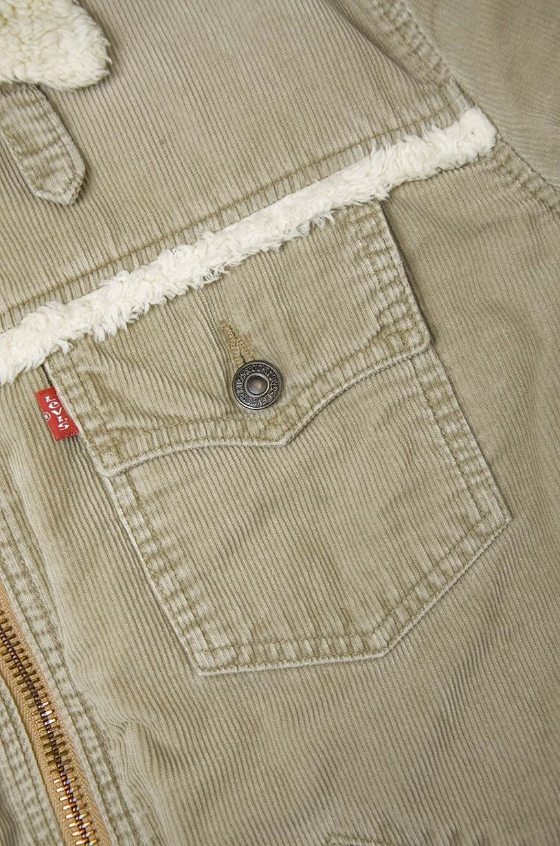 Levi's Levi’s Sherpa Cord Jacket Beige - Size L Size S / US 4 / IT 40 - 5 Thumbnail