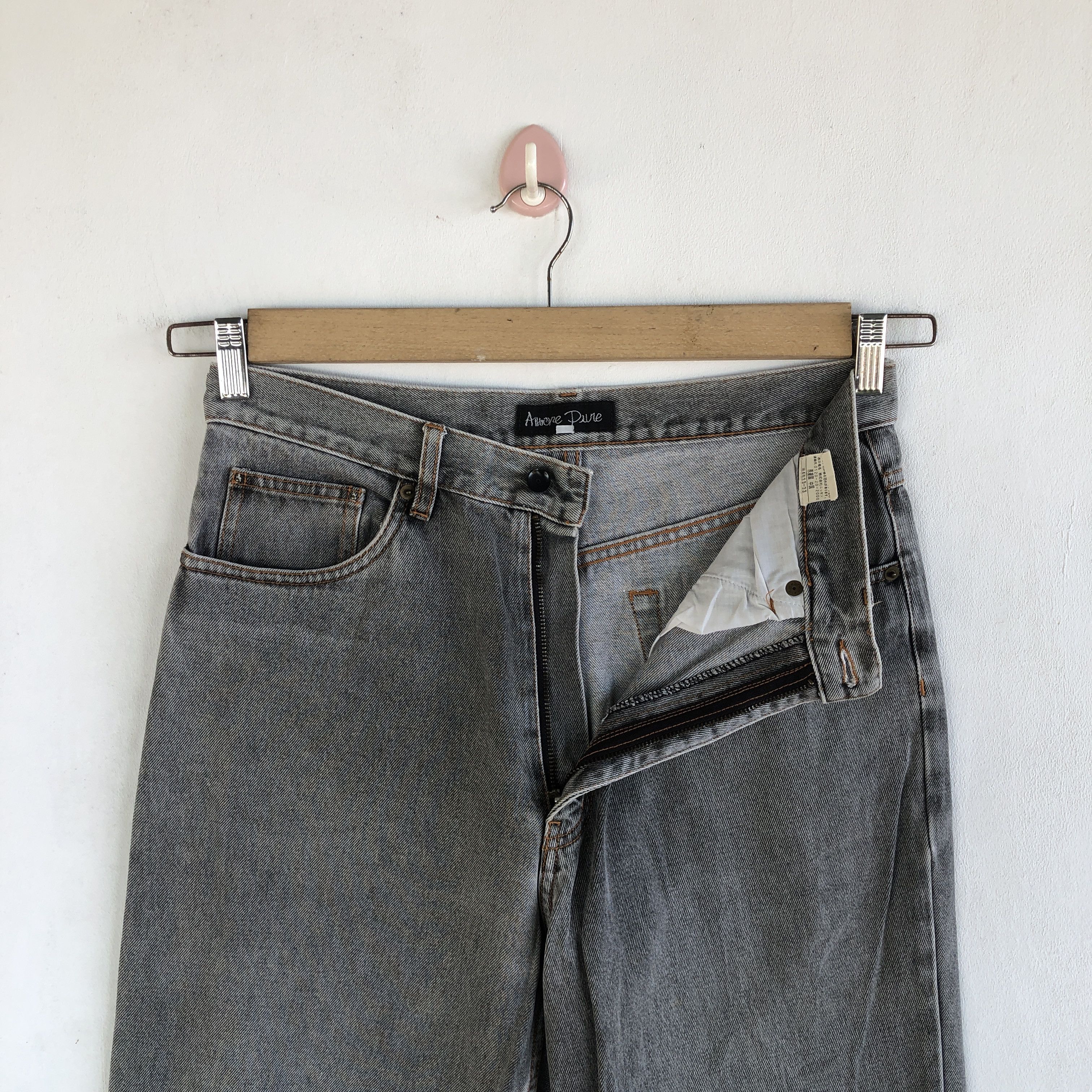 Japanese Brand Vintage Japanese Jeans Ash Grey Denim Amere Pure Pants Size US 30 / EU 46 - 5 Thumbnail