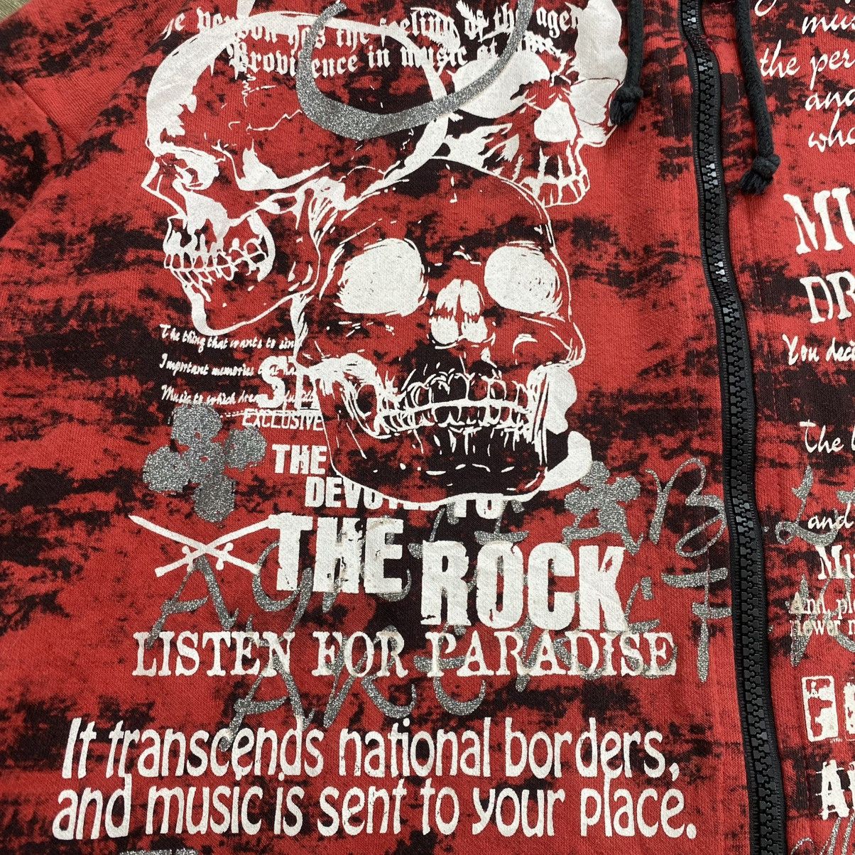 14th Addiction 2000s TimeStep Poem Skulls Mad Punk Lgb Style Fur Hoodie Size US XXL / EU 58 / 5 - 9 Thumbnail