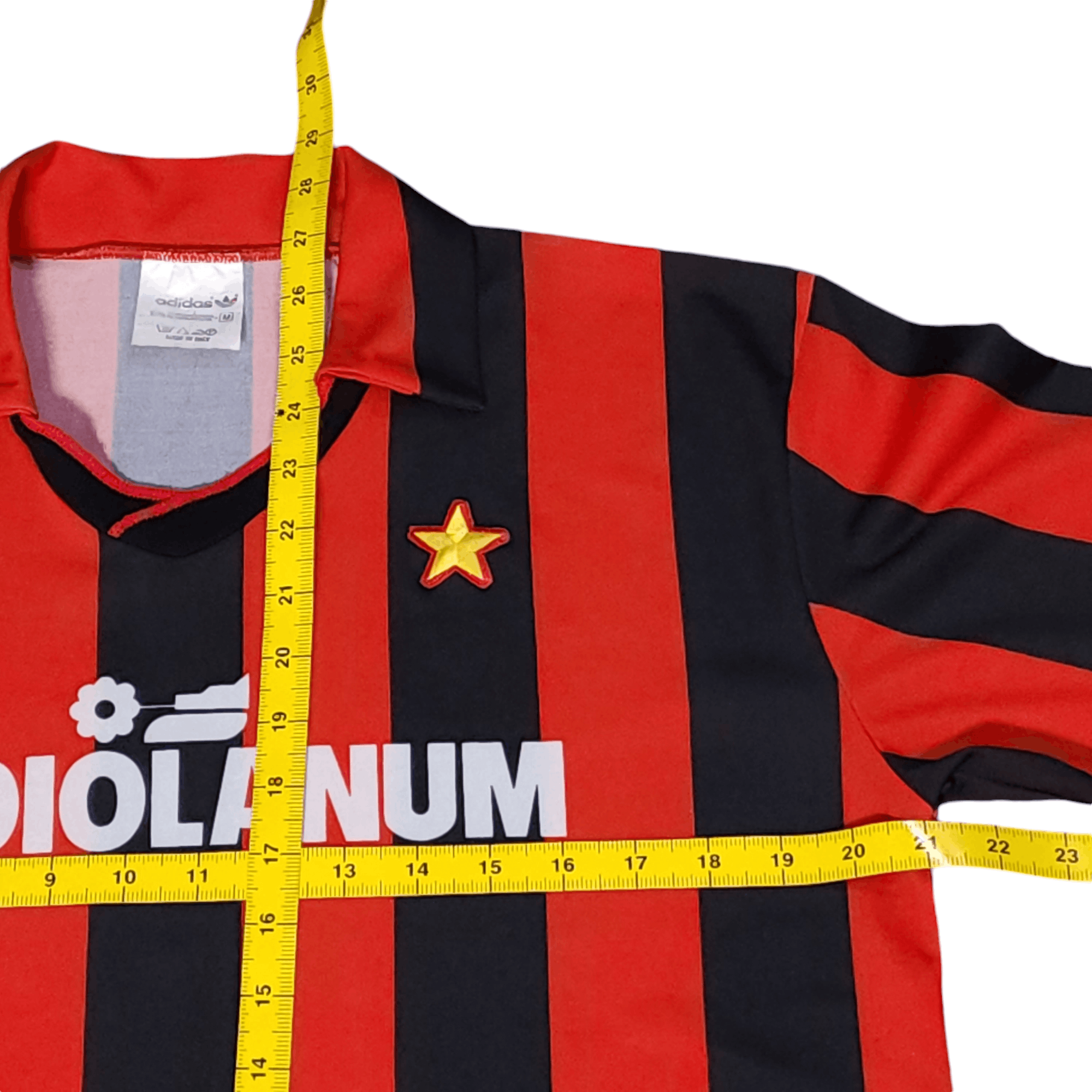 Vintage Vintage Ac Milan 1991 Player Issue Jersey Mediolanum Size US M / EU 48-50 / 2 - 14 Thumbnail