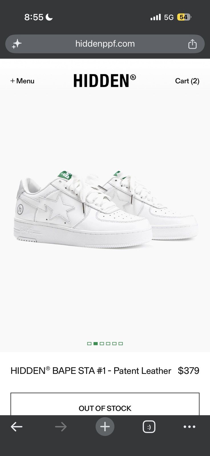 Bape HIDDEN® BAPE STA #1 Friends & Family Patent Leather size 10 Size US 10 / EU 43 - 21 Thumbnail