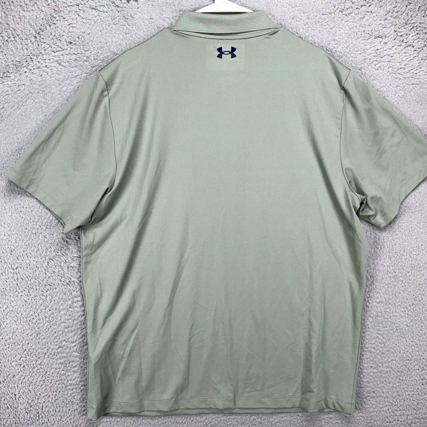 Under Armour Under Armour Polo Shirt Mens XL Green The Performance Rugby Short Sleeve Golf Size US XL / EU 56 / 4 - 3 Thumbnail