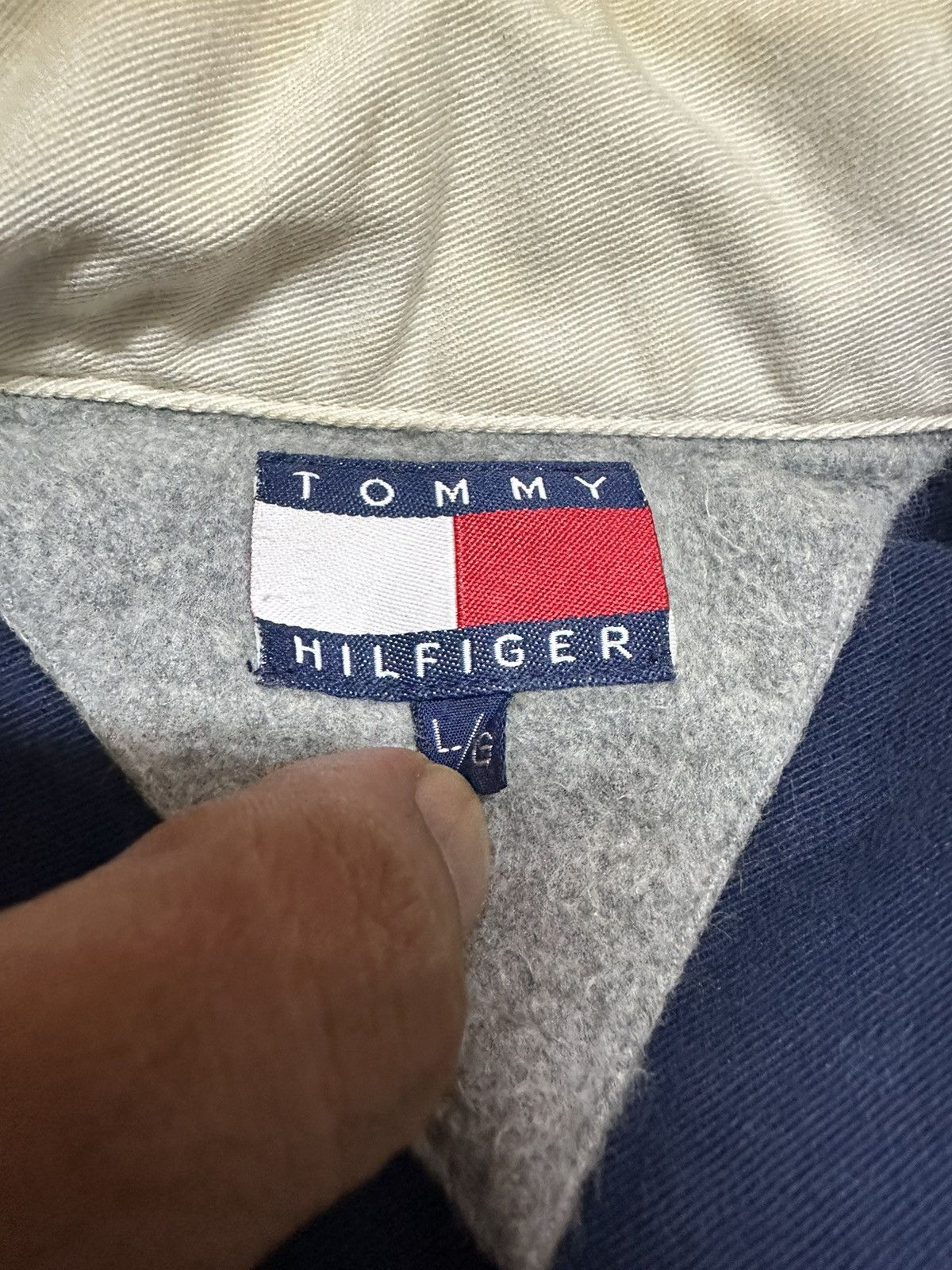 Tommy Hilfiger Vintage 90s Tommy hilfiger rugby shirt hockey jersey Size US L / EU 52-54 / 3 - 7 Thumbnail