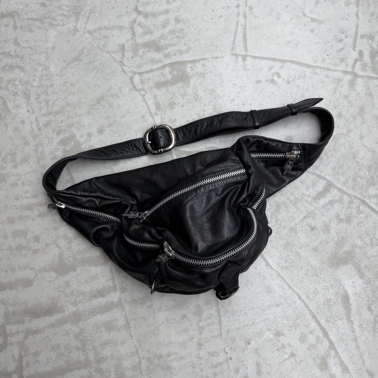 Chrome Hearts XL Snap Pack Crossbody Bag in Black, Men's
