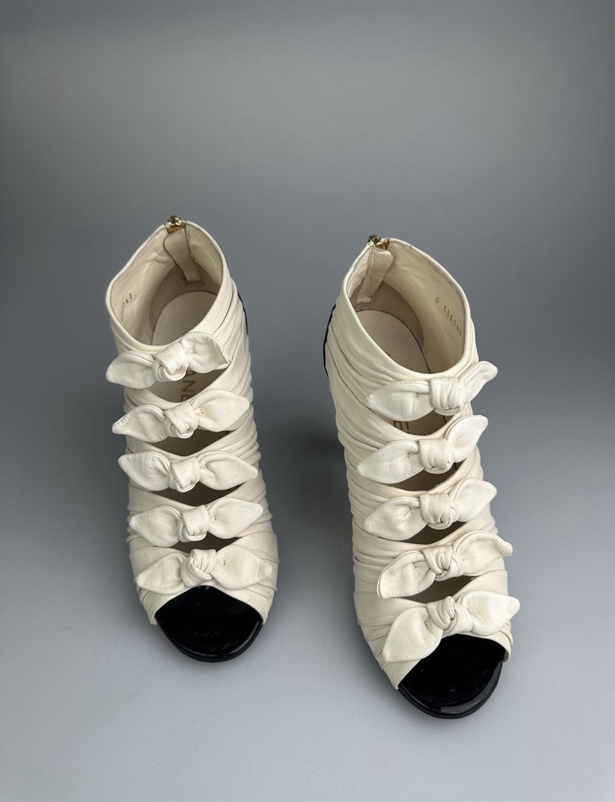 Chanel 2018 Interlocking CC Logo Lace-Up Boots Size US 8.5 / IT 38.5 - 1 Thumbnail