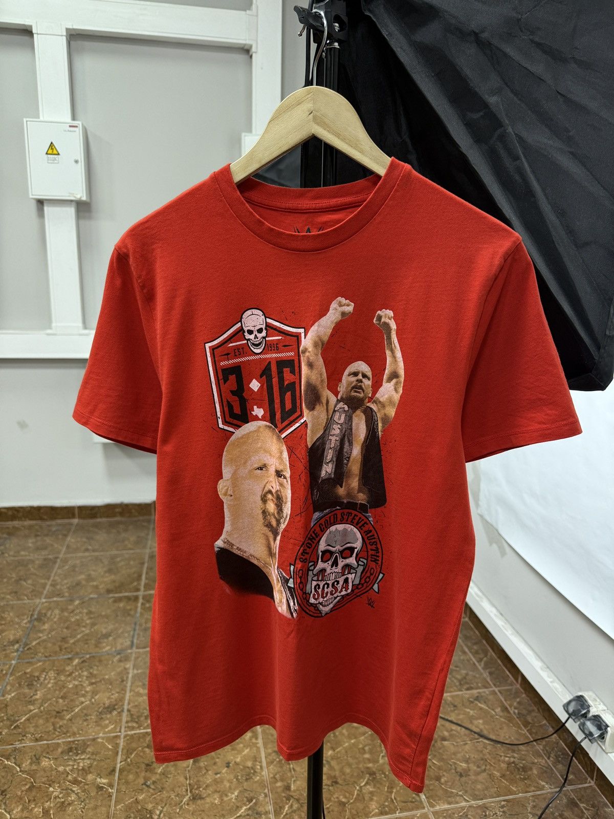 WWE 🇺🇸💀 Stone Cold Steve Austin 3:16 WWE Wrestling T-Shirt Rare Size US M / EU 48-50 / 2 - 1 Thumbnail
