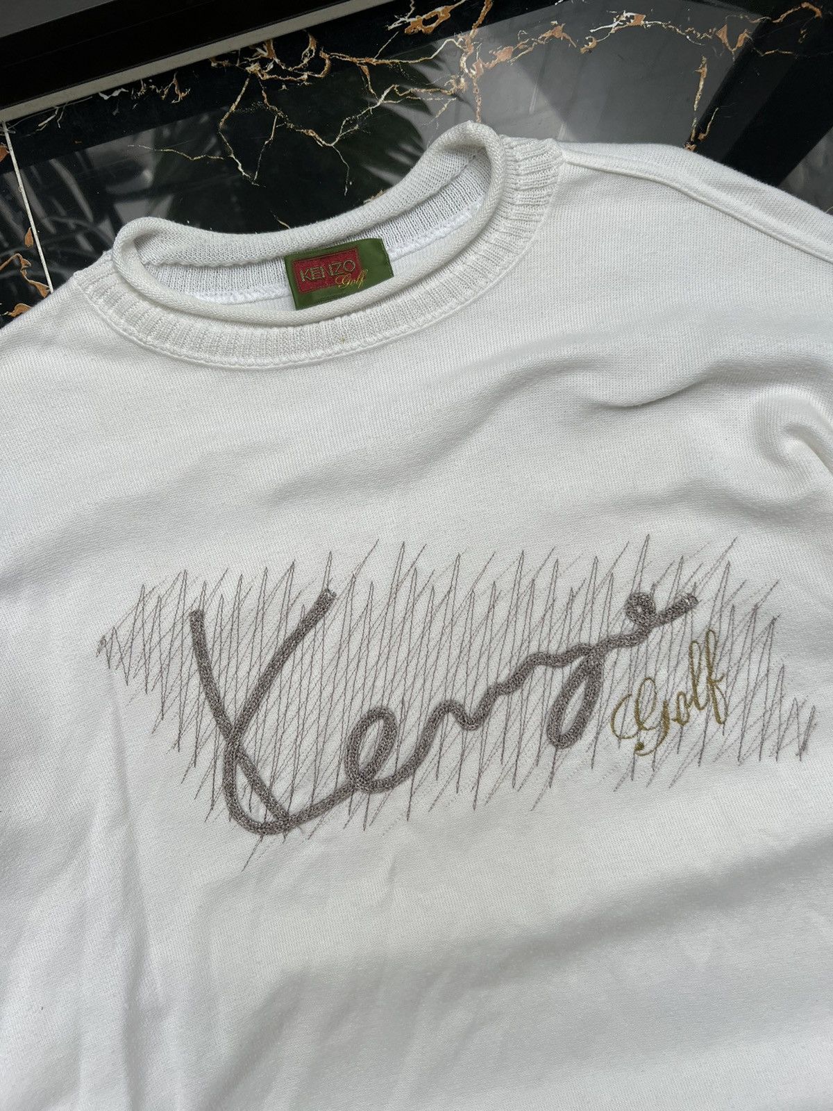 Kenzo × Vintage 90’s KENZO GOLF SWEATER BIG LOGO RETRO Y2K Size US L / EU 52-54 / 3 - 2 Thumbnail