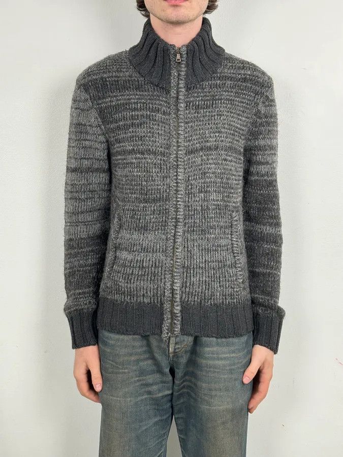 Dolce & Gabbana 2000s Dolce & Gabbana Grey Wool Zip-Up Sweater Size US M / EU 48-50 / 2 - 2 Thumbnail