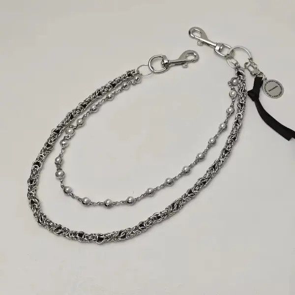 Japanese Brand 2 Layer Natural Echo Pearled Wallet Chain Size ONE SIZE - 2 Thumbnail