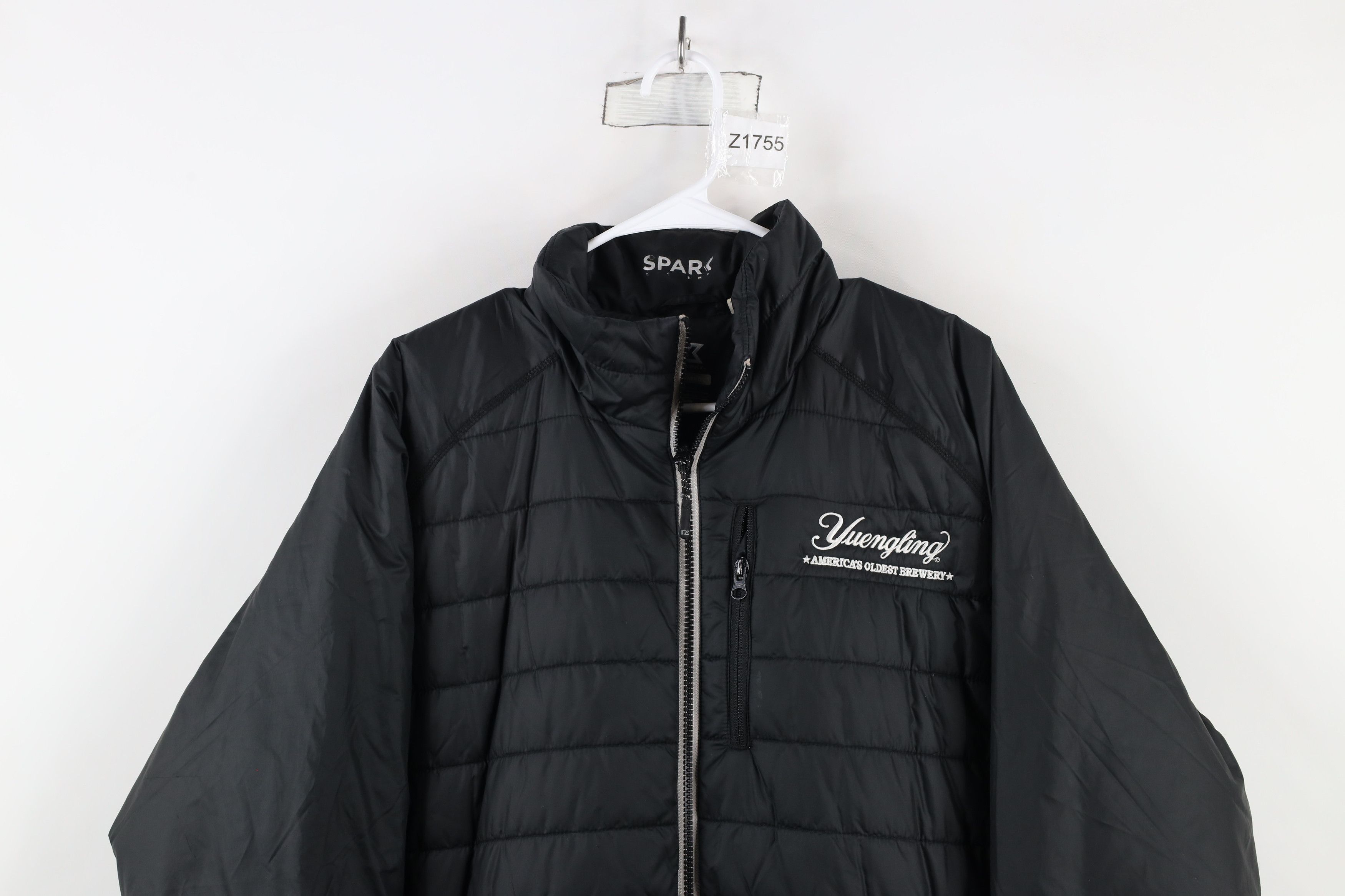 Vintage Streetwear Out Yuengling Beer Full Zip Puffer Jacket Black Size US XXL / EU 58 / 5 - 2 Thumbnail