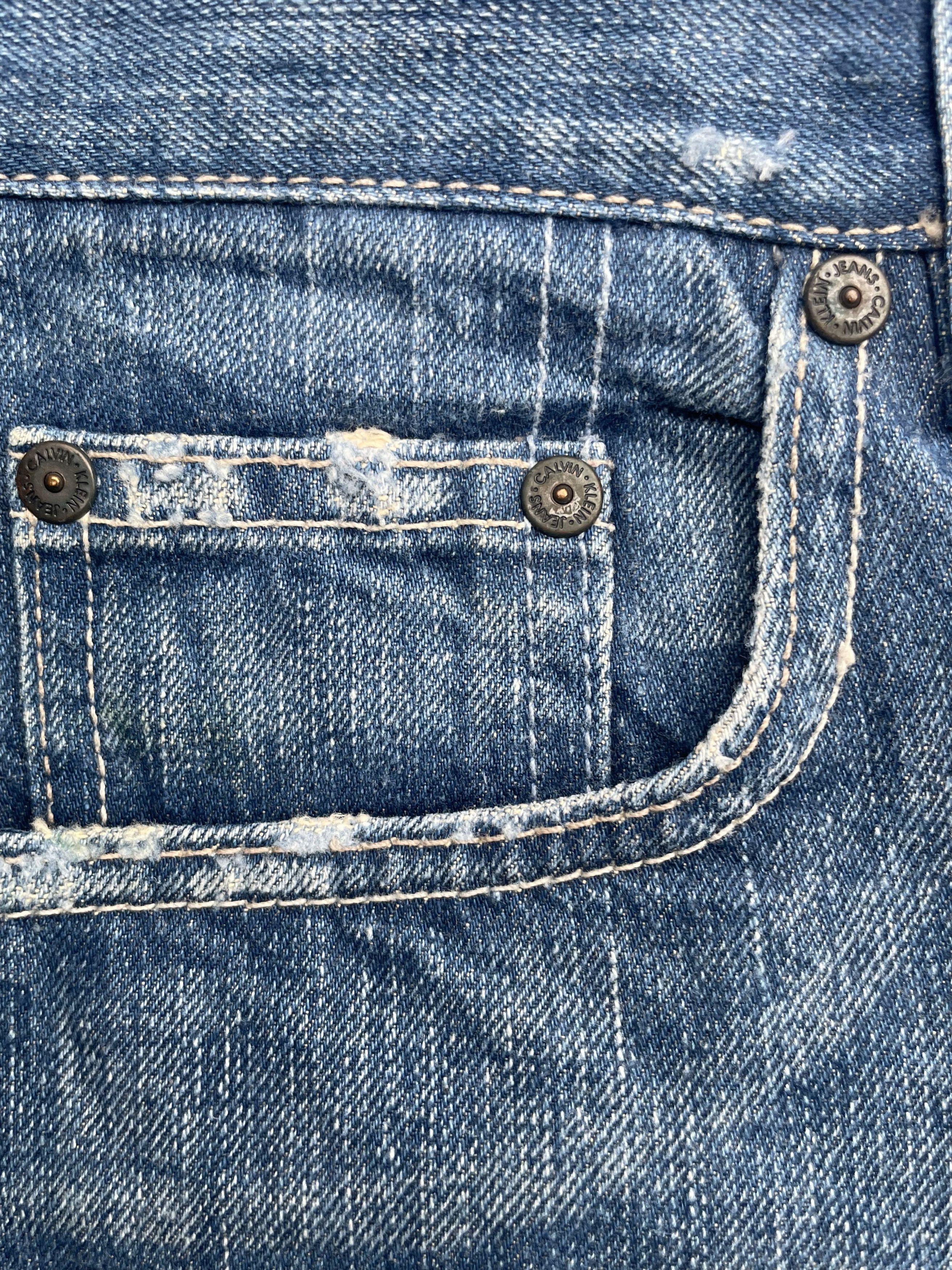 Calvin Klein Vintage Flare Calvin Klein Distresed Denim Size 28" / US 6 / IT 42 - 11 Thumbnail