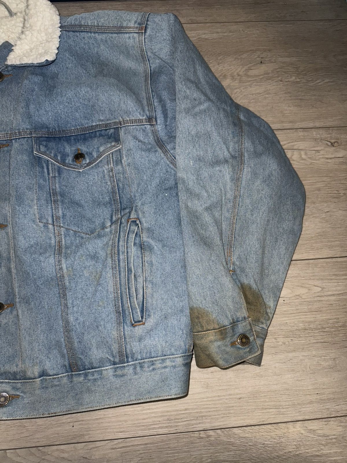 Levi's Vintage Clothing × Vintage Vintage / Y2K 1990s Woodlake Jean Jacket Sherpa Lined Size US M / EU 48-50 / 2 - 3 Thumbnail