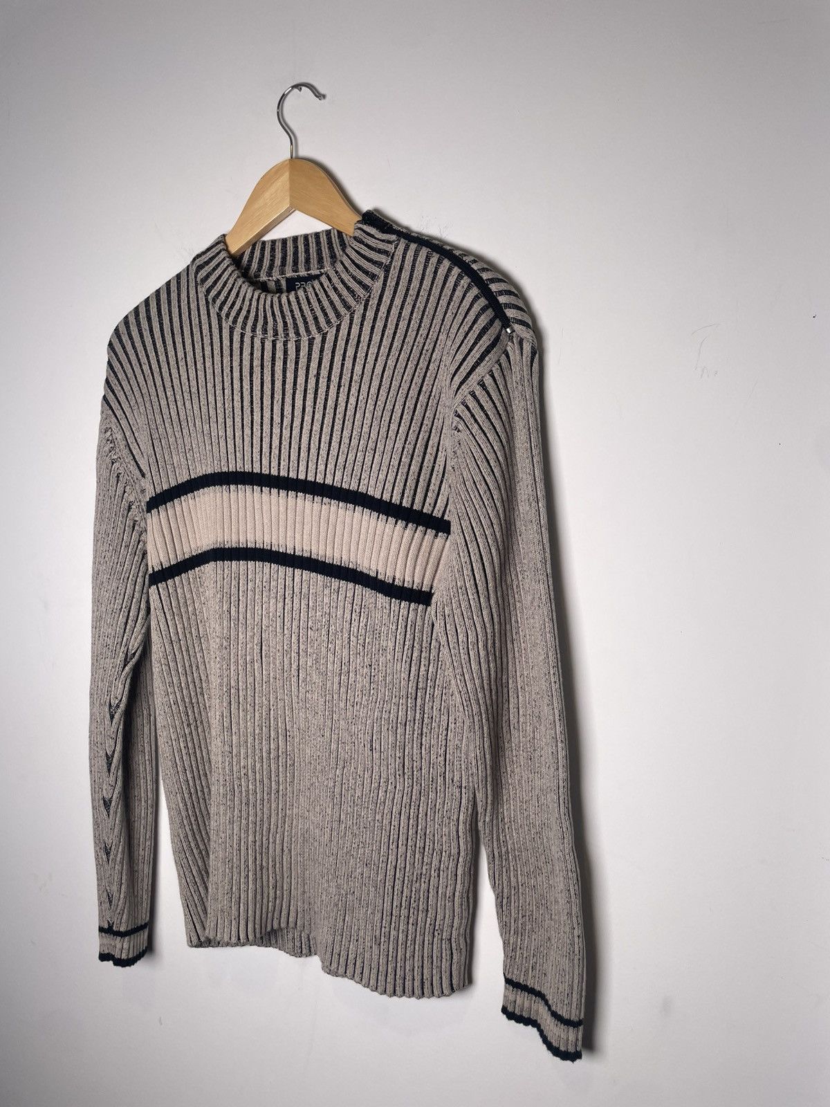 Other Retro Ribbed Stripe Knit Sweater – Profilo Classics S Size US XS / EU 42 / 0 - 8 Thumbnail