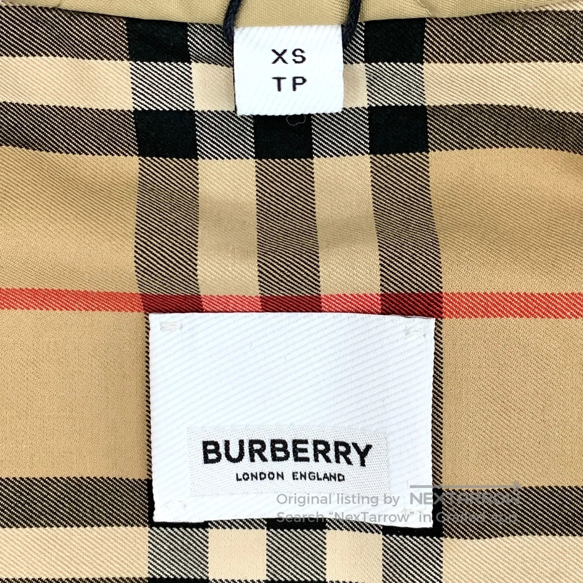 Burberry Burberry Light Brown TB Logo Diamond Quilted Hooded Zipper Size US XS / EU 42 / 0 - 5 Thumbnail