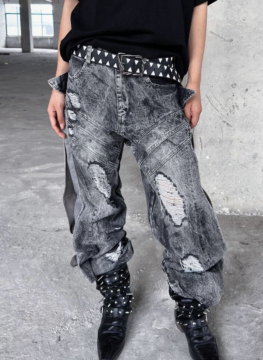 Japanese Brand × Vintage Retro punk rock aesthetic sawtooth cross y2k belt Size ONE SIZE - 2 Thumbnail