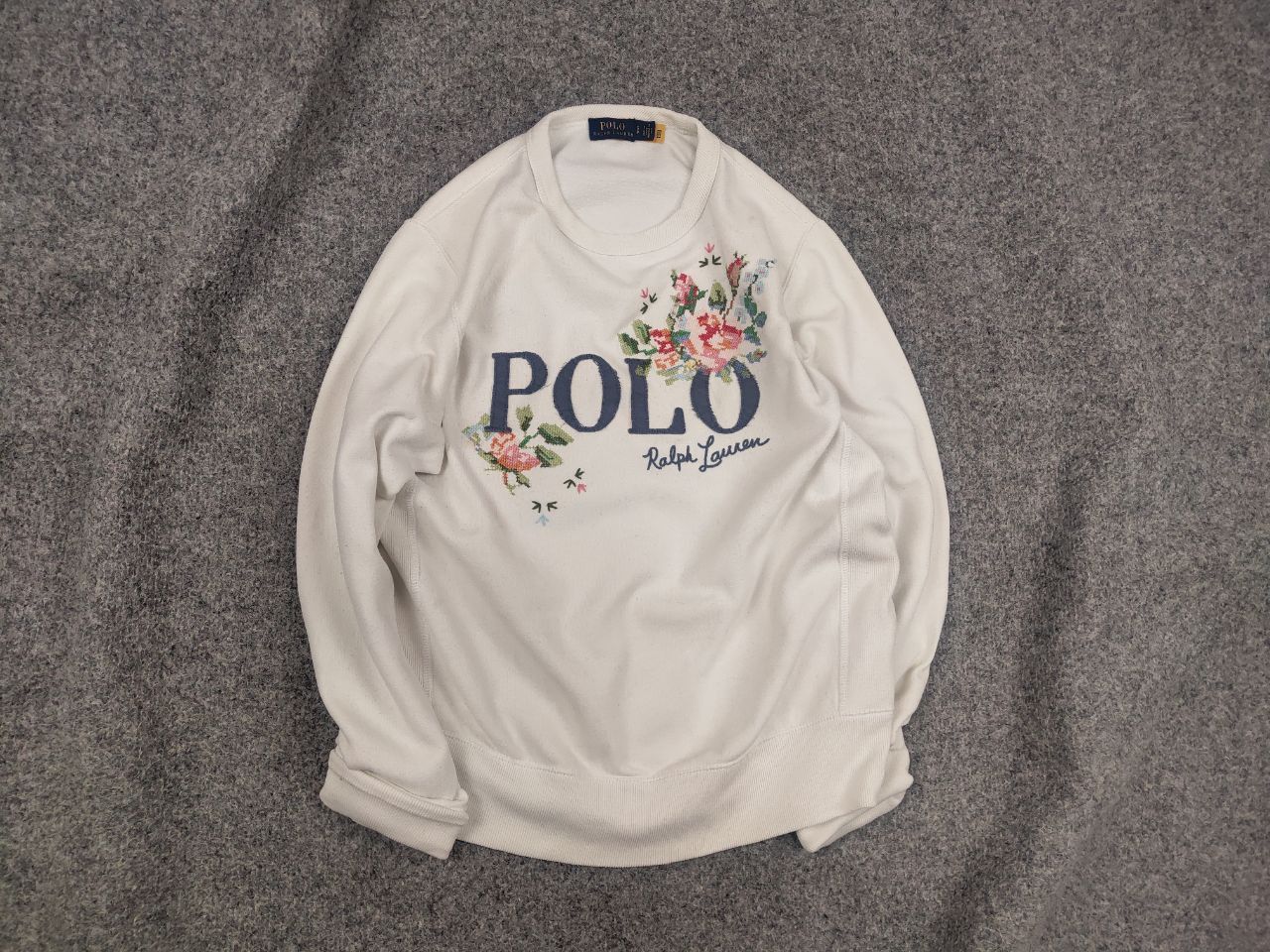 Polo Ralph Lauren Polo ralph lauren embroidered Crew Chek Sweatshirt Y2K Style Size S / US 4 / IT 40 - 1 Thumbnail