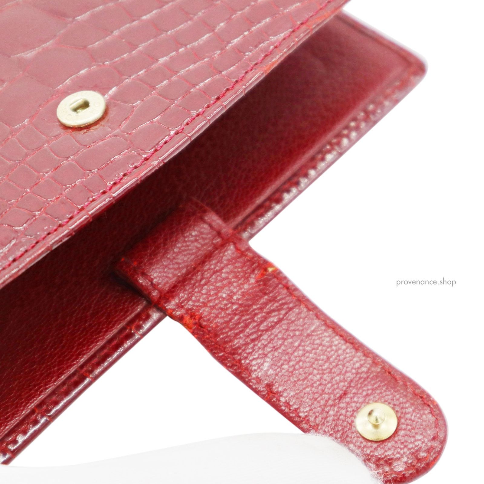 Louis Vuitton 🔴Louis Vuitton Agenda Fonctionnel PM - Alligator Rubis Size ONE SIZE - 9 Thumbnail
