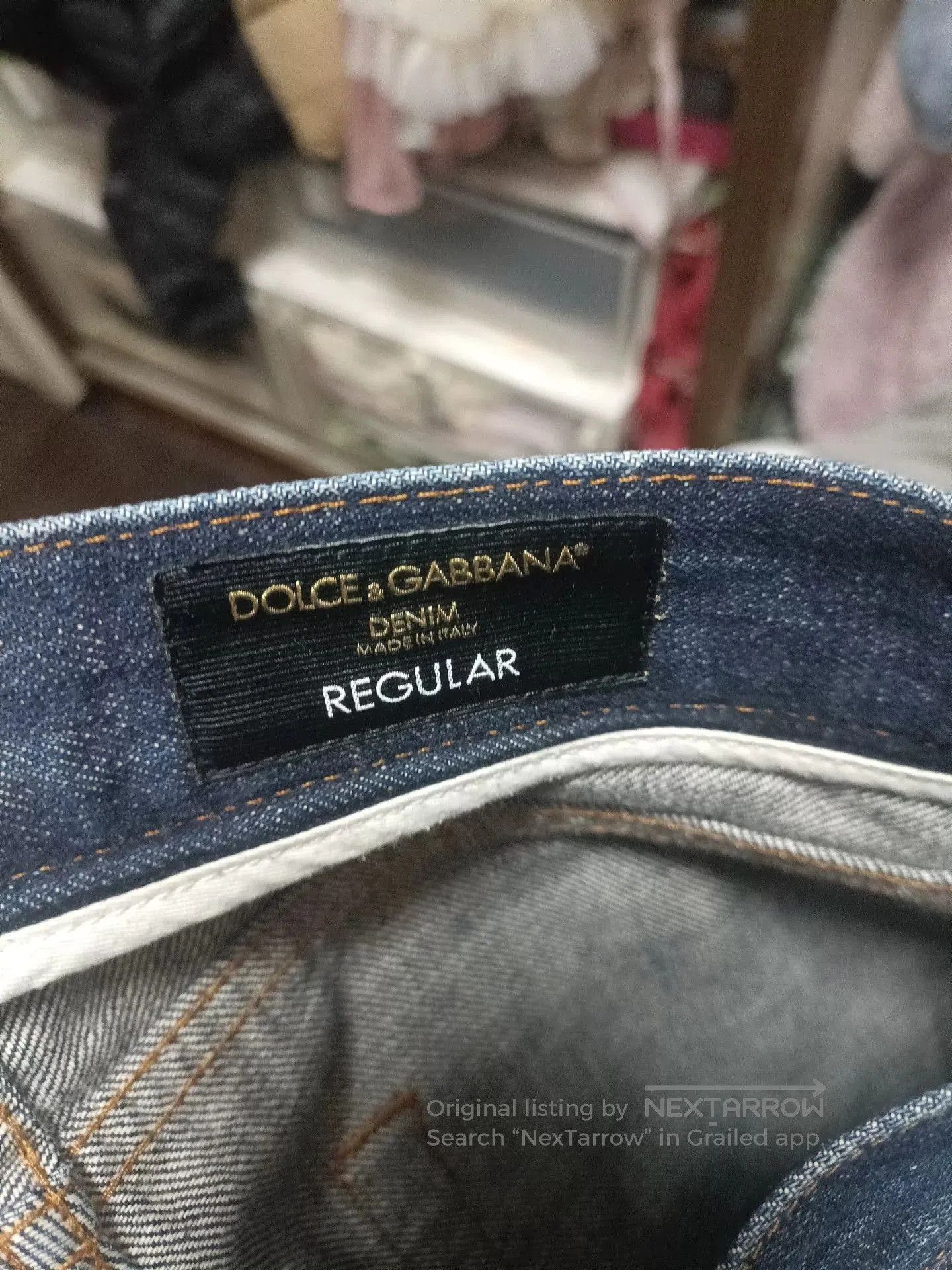 Dolce & Gabbana Dolce & Gabbana 44 DG Slogan Jeans. Size US 28 / EU 44 - 7 Thumbnail