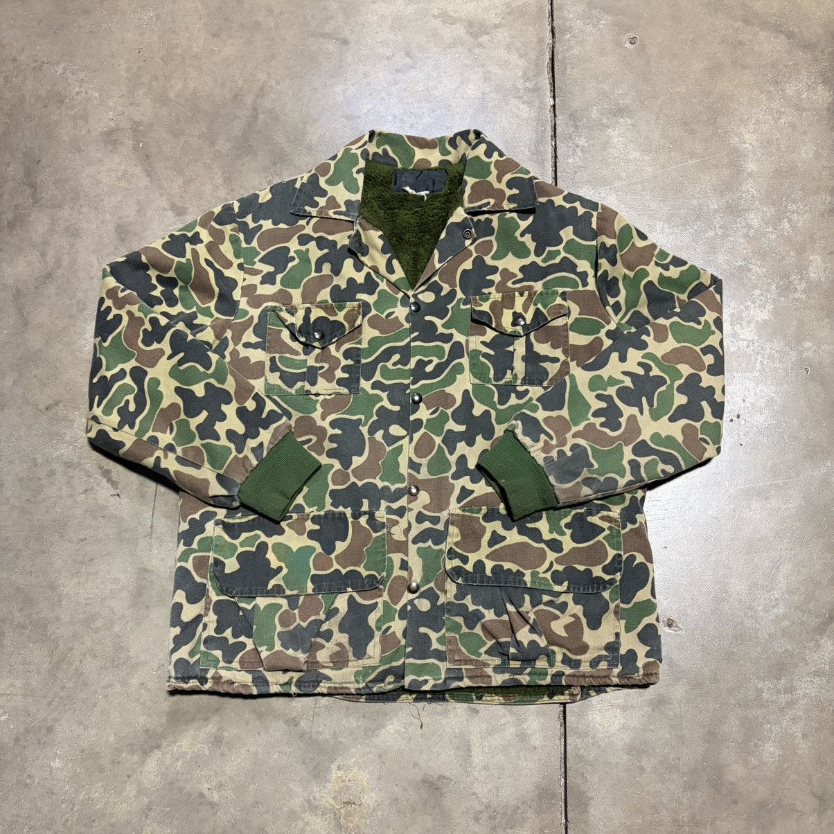 Vintage Vintage 80s Duck Camo Chore Jacket Hunting Outdoor Utility Size US L / EU 52-54 / 3 - 1 Thumbnail
