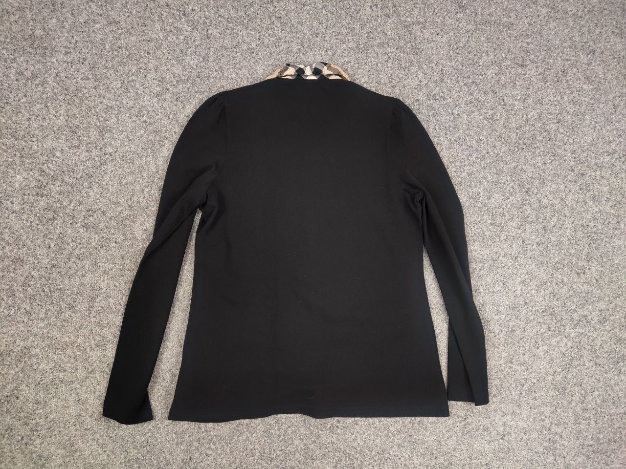 Burberry Burberry London Classic Black Cotton Long Sleeve Nova Check Size L / US 10 / IT 46 - 11 Thumbnail