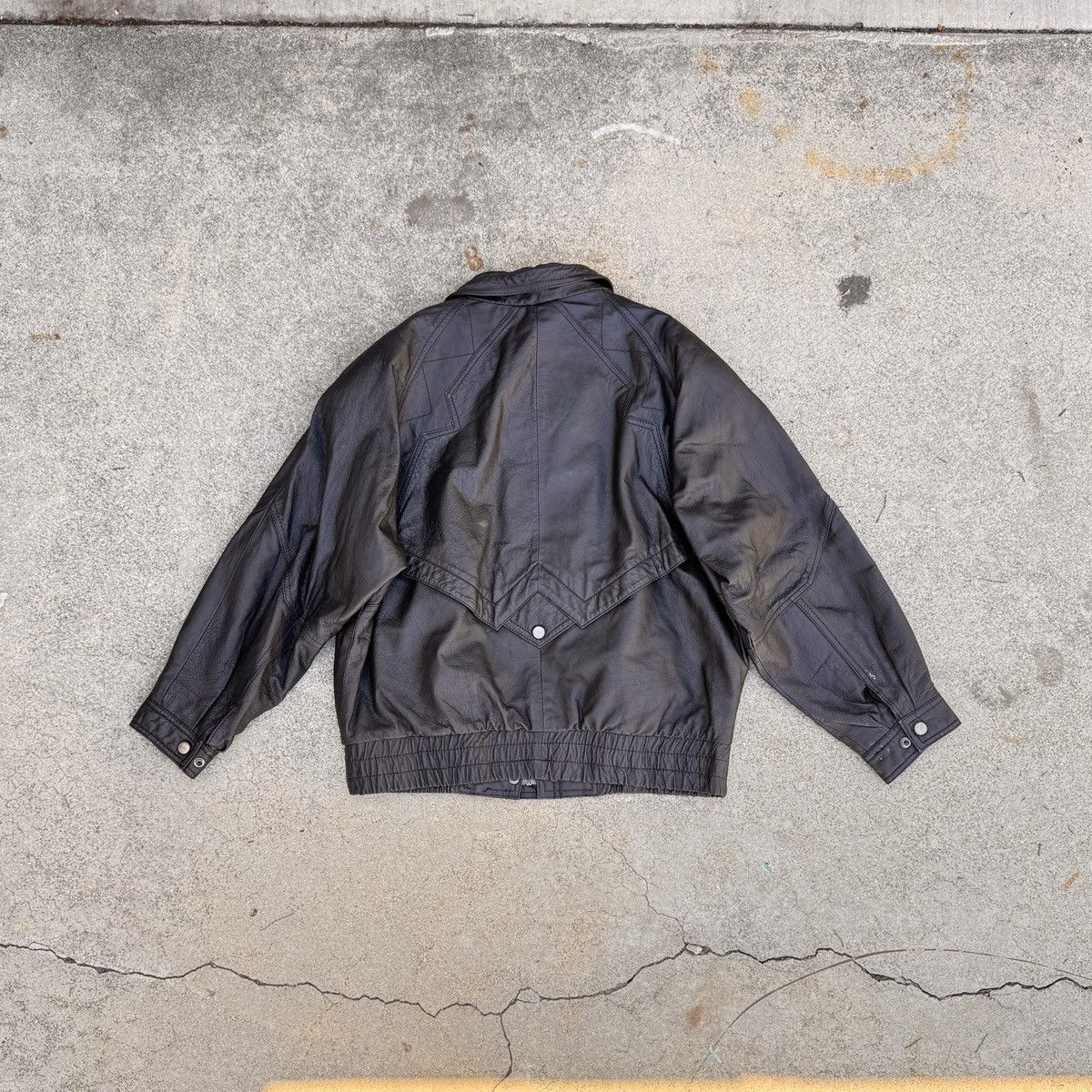 Vintage × Wilsons Leather Vintage Wilsons Leather Moto Jacket | Black Size US L / EU 52-54 / 3 - 2 Thumbnail