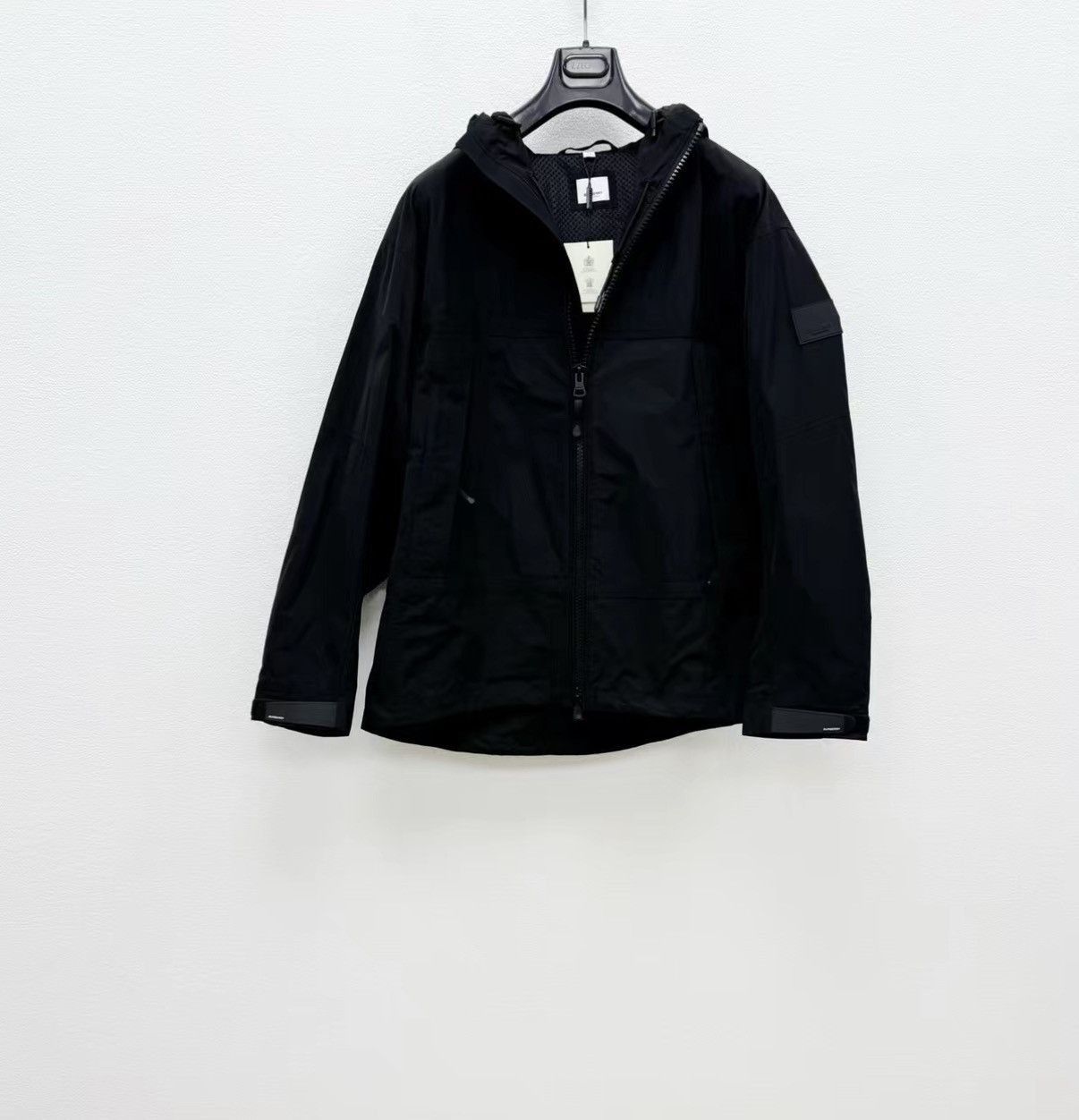 Burberry Black Hooded Light Jacket XL Size US XL / EU 56 / 4 - 1 Thumbnail