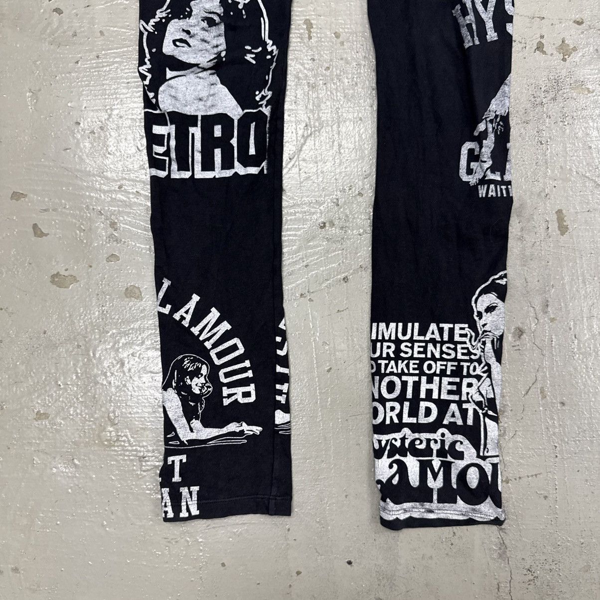 Hysteric Glamour RARE HYSTERIC GLAMOUR LEGGING PANTS BIG LOGO Size US 26 / EU 42 - 2 Thumbnail