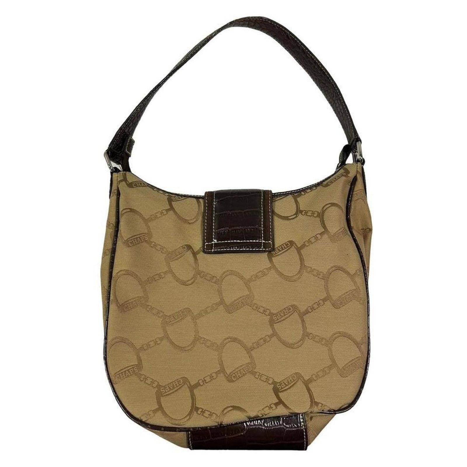 Chaps Y2k shoulder bag 00s Ralph Lauren brown faux leather Size ONE SIZE - 3 Thumbnail