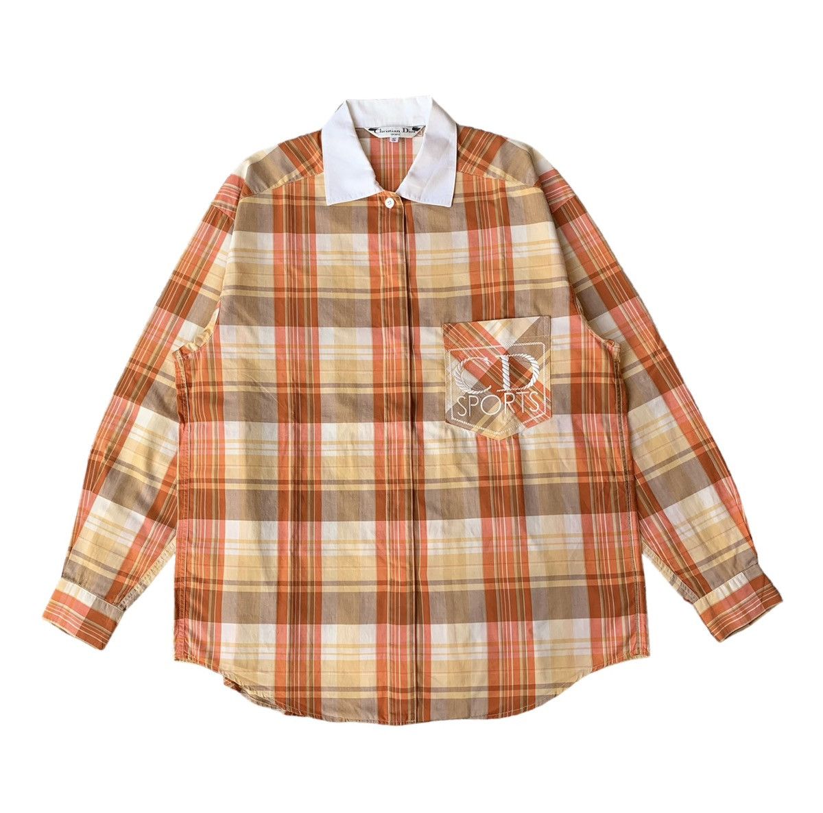 image of Christian Dior Monsieur x Dior Vintage Christian Dior Sport Shirts in Orange, Women's (Size Small)