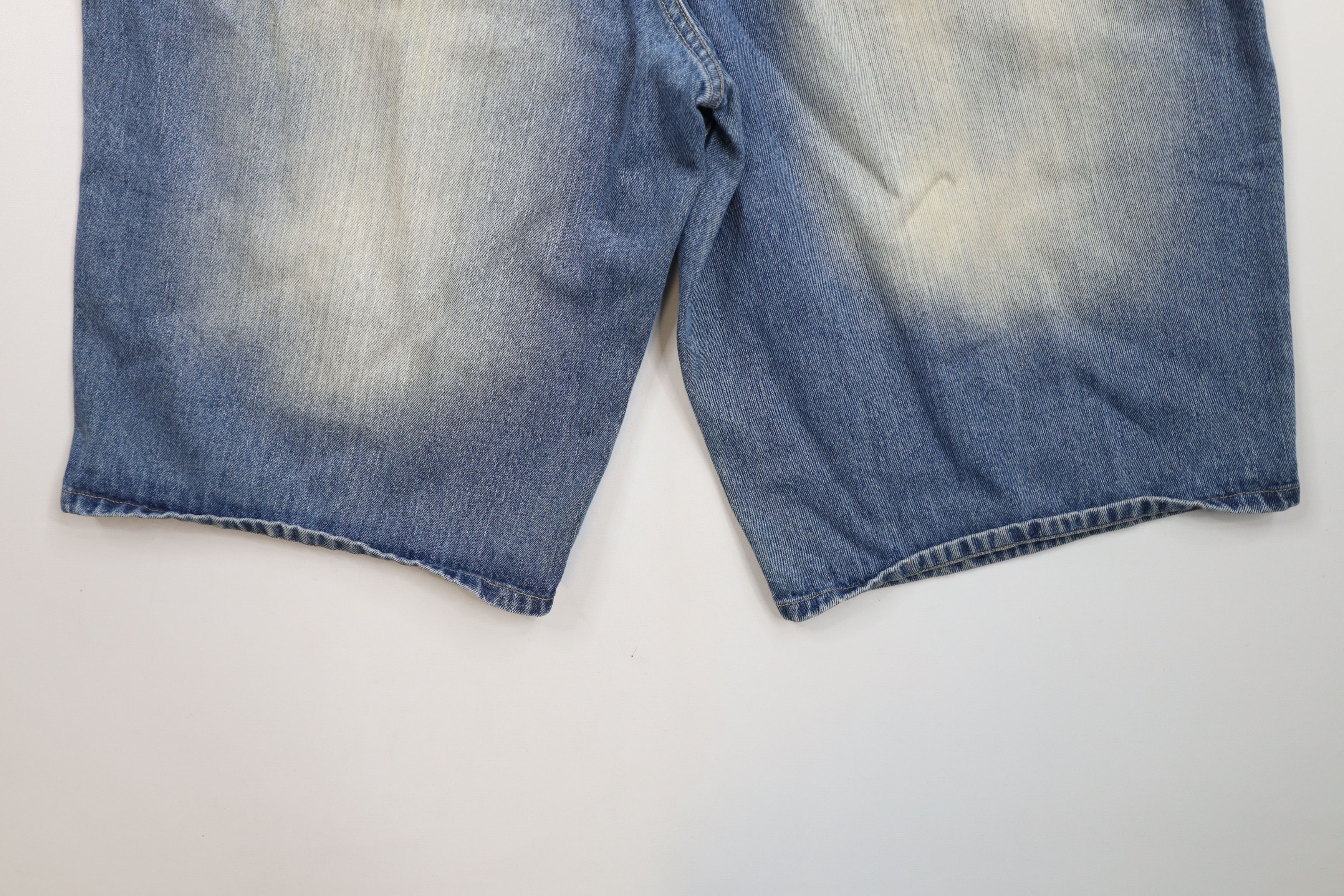 Vintage Vintage Y2K Makaveli 2Pac Tupac Shakur Baggy Denim Shorts Size US 40 / EU 56 - 12 Thumbnail
