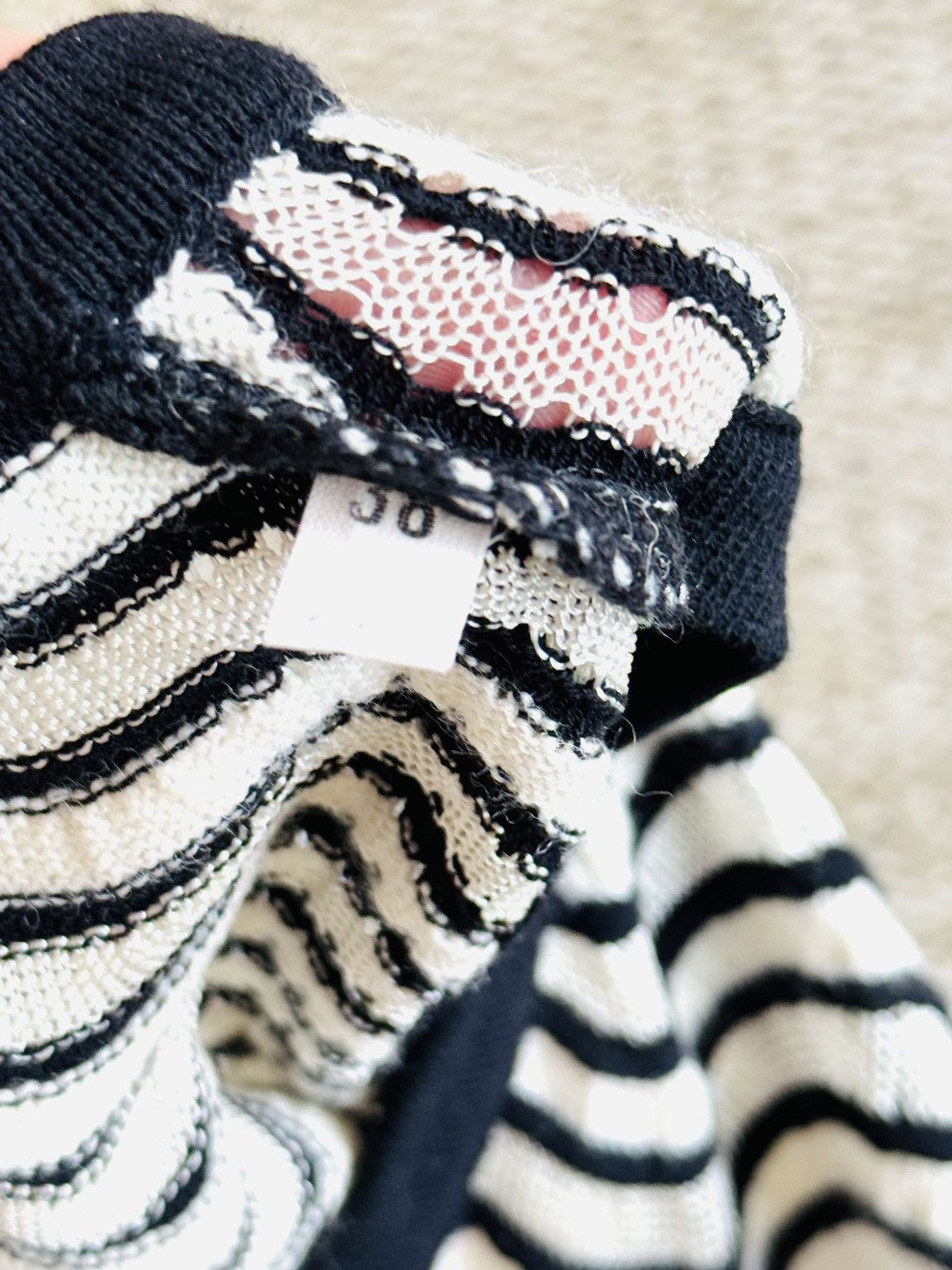 Missoni M Missoni black and white wave knit sleeveless top 38 Size XS / US 0-2 / IT 36-38 - 5 Thumbnail