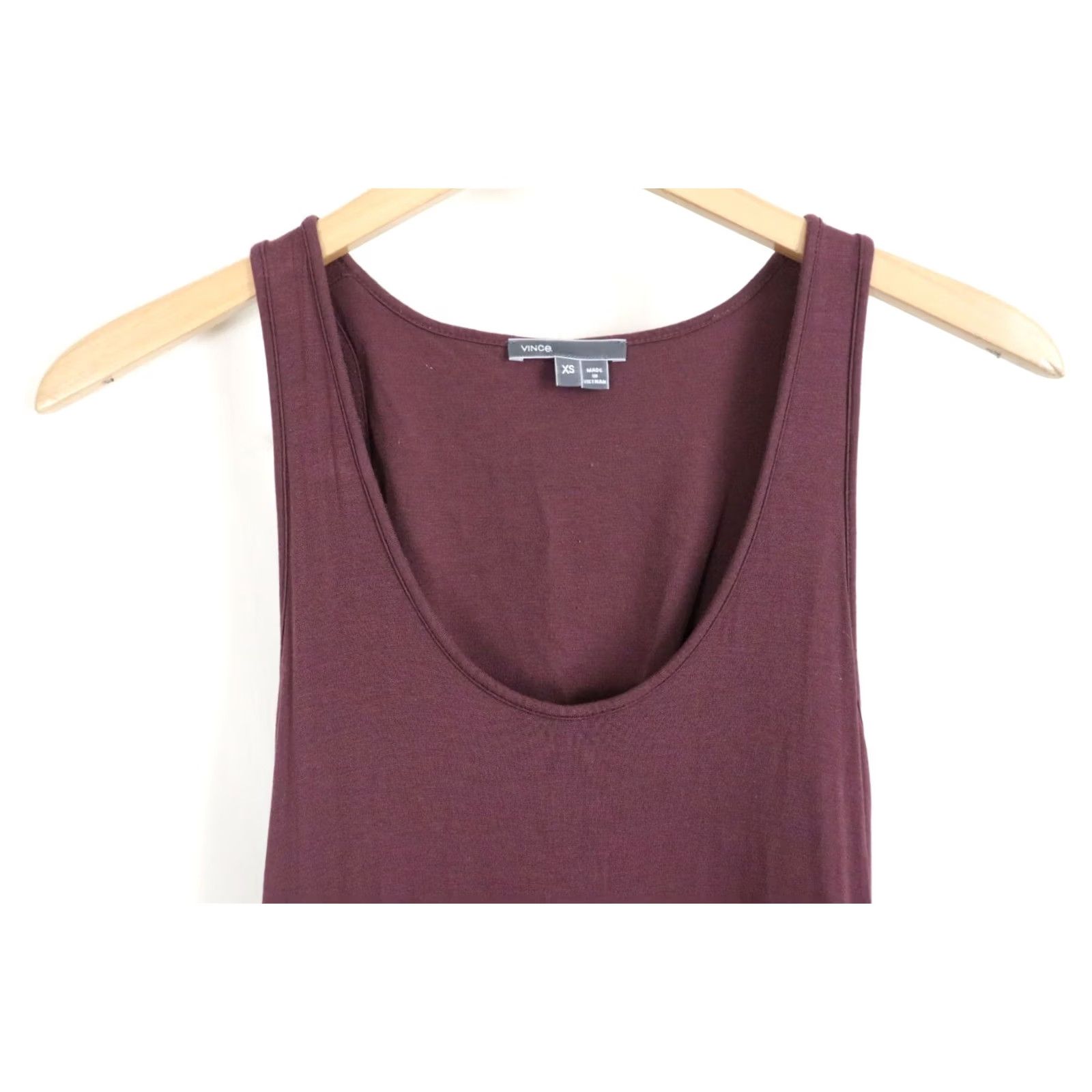 Vince Vince Womens Purple Racerback Maxi Dress Scoop Neck Sleeveless XS Size XS / US 0-2 / IT 36-38 - 2 Thumbnail