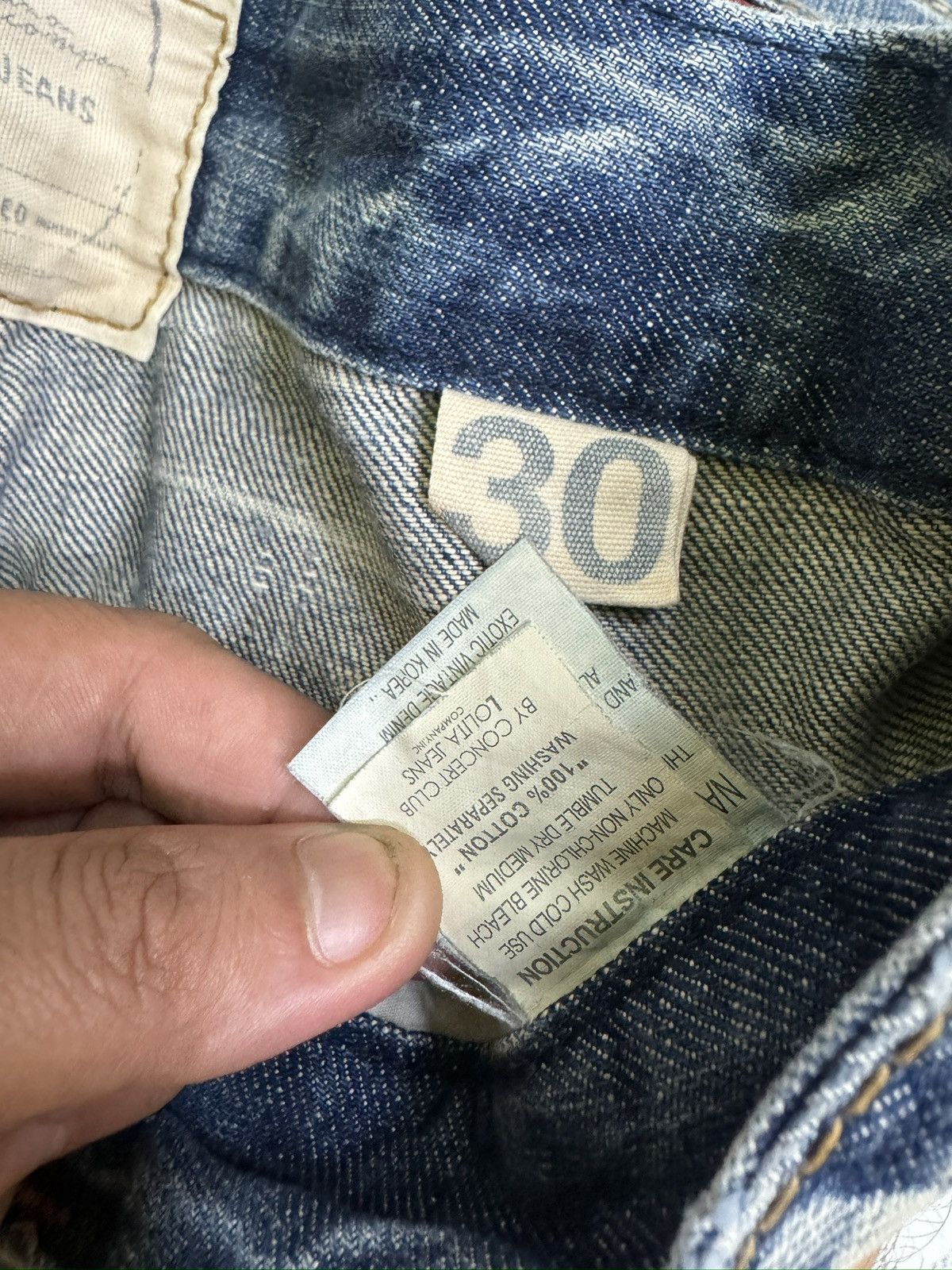 Japanese Brand Lolita Y2K Japanese Flare Zip Back Pocket Concert Club Denim Size US 32 / EU 48 - 15 Thumbnail