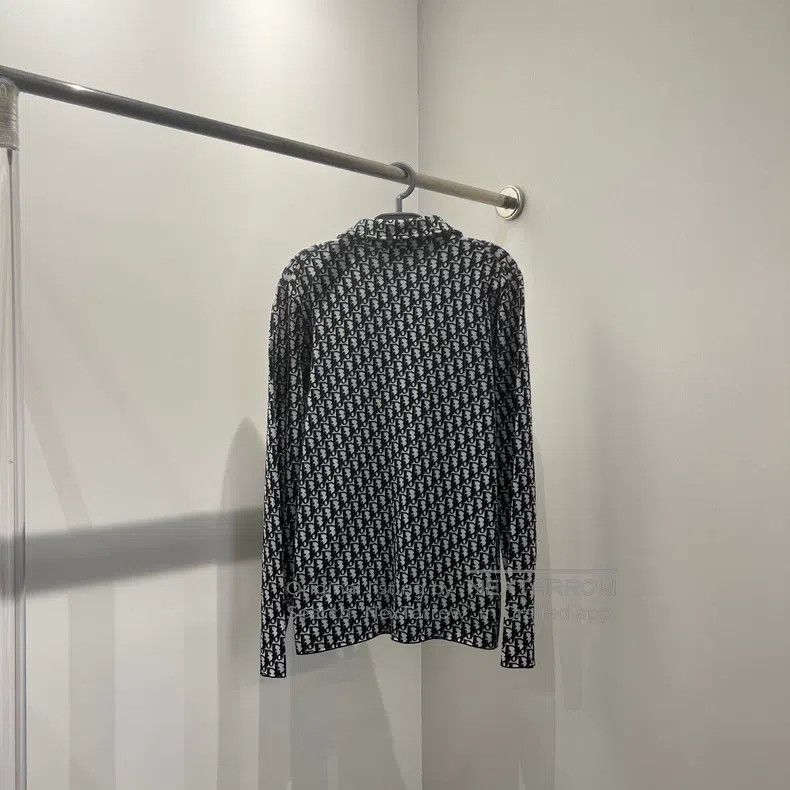 Dior Dior Black and white old flower full print knitted long sl Size US XS / EU 42 / 0 - 2 Thumbnail
