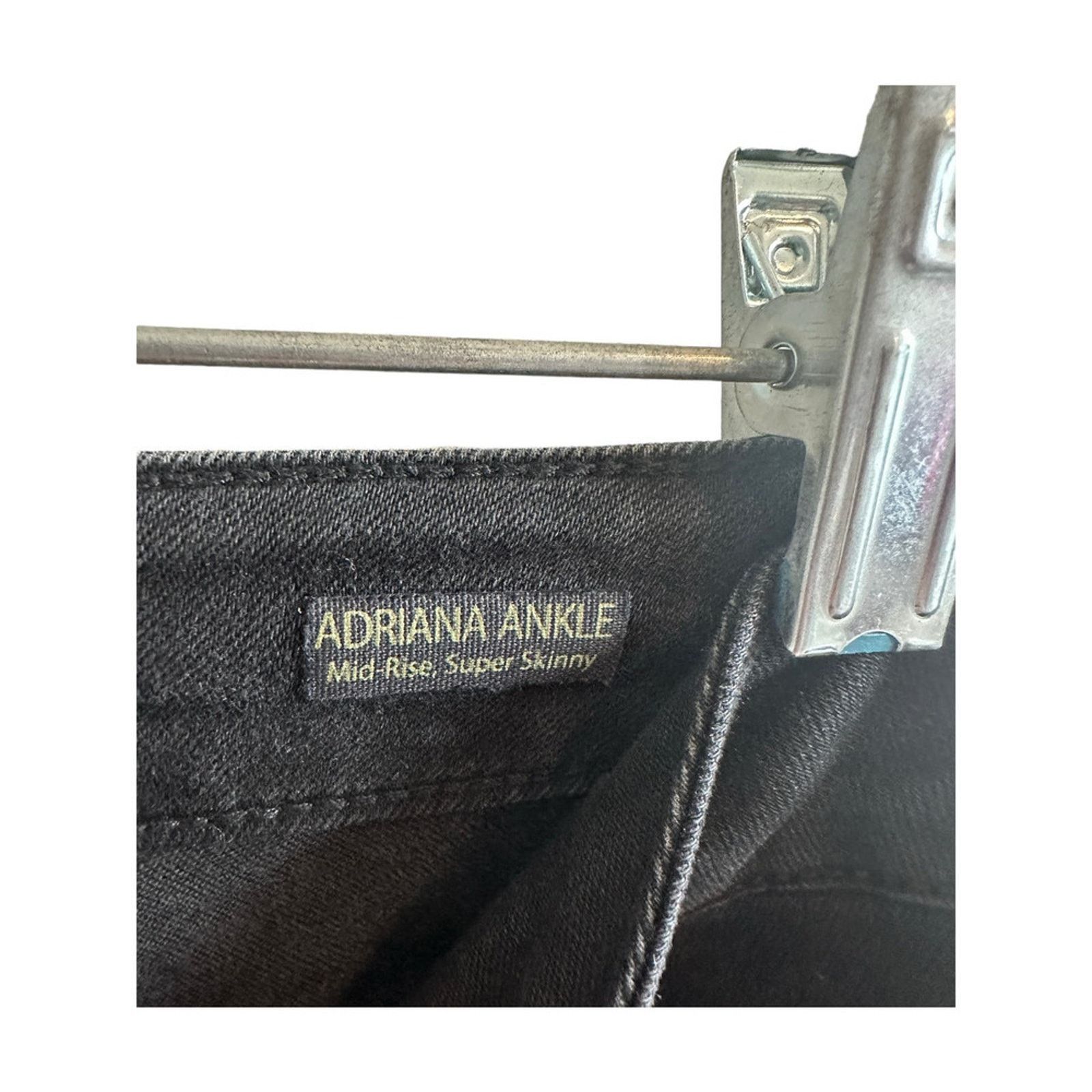 Mavi MAVI Adriana Ankle' Mid-Rise Super Skinny Black Jeans - 28 Size 28" / US 6 / IT 42 - 12 Thumbnail