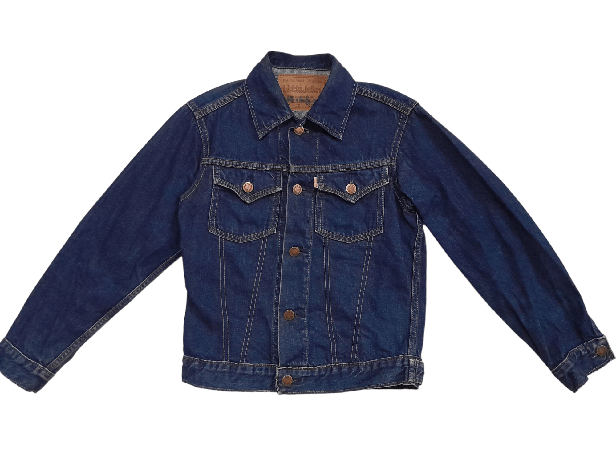 image of Vintage 80's Little John Denim Jacket (F204) in Blue, Men's (Size XS)