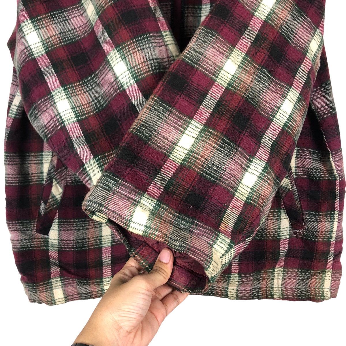 Japanese Brand 🔥Punk Design Tartan Checked Flannel Work Jacket Made in USA Size US L / EU 52-54 / 3 - 15 Thumbnail