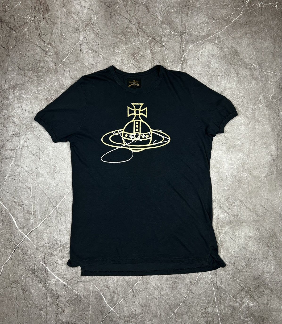 Vivienne Westwood Vintage Vivienne Westwood Big Logo T-shirt Dark blue Size US XXL / EU 58 / 5 - 3 Thumbnail