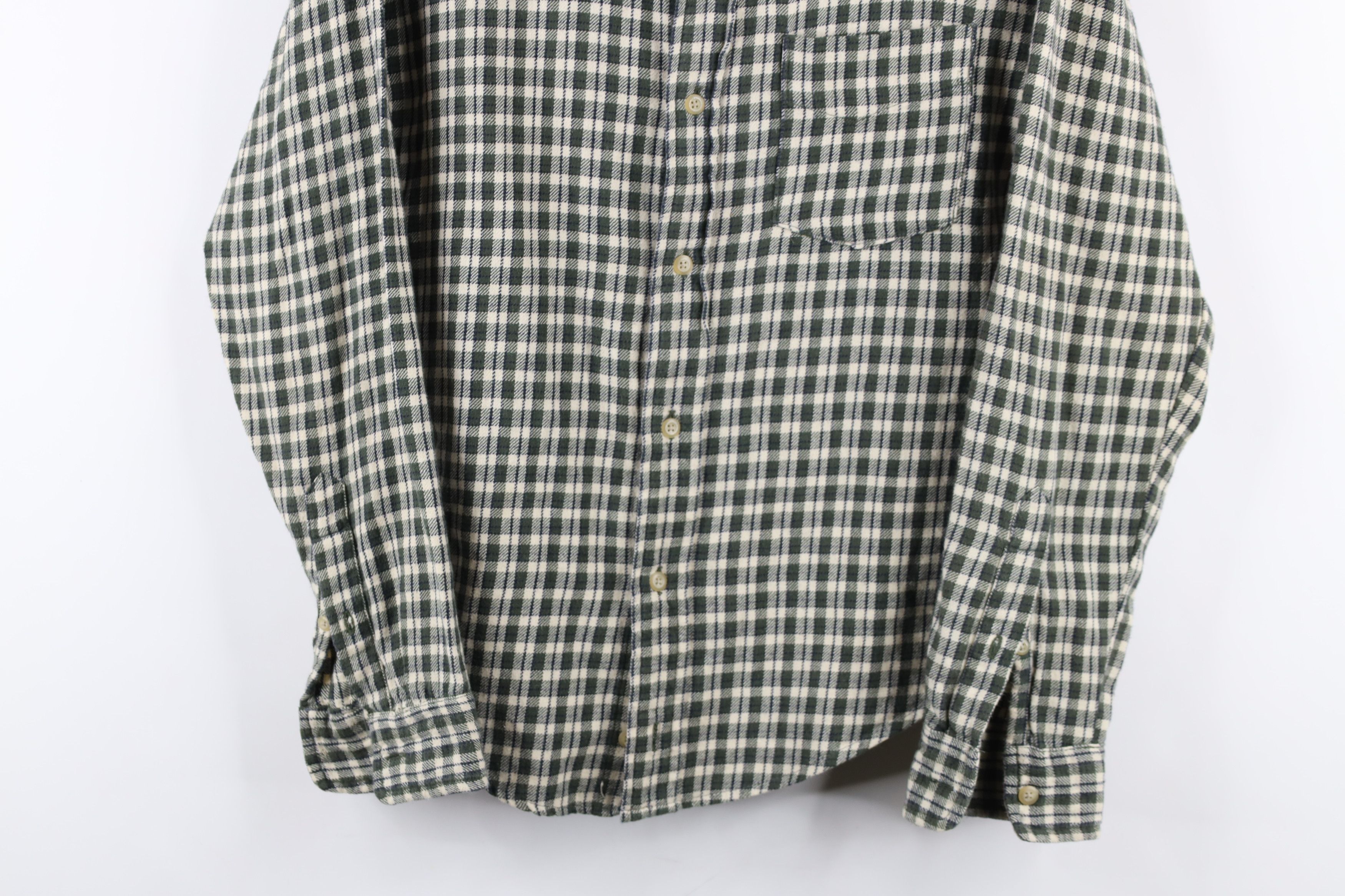 J.Crew × Vintage Vintage 90s J Crew Flannel Collared Button Down Shirt Plaid Size US S / EU 44-46 / 1 - 3 Thumbnail